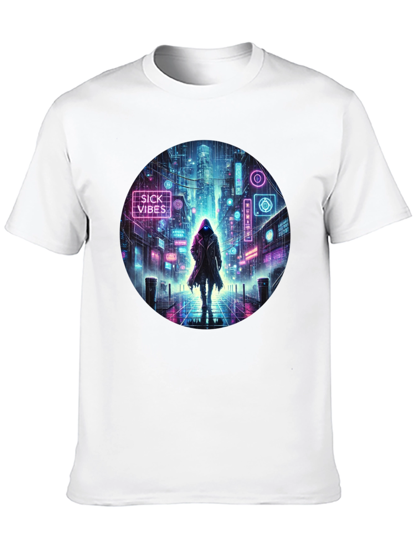 Cyberpunk Neon Streetwear T-Shirt