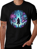 Cyberpunk Neon Streetwear T-Shirt