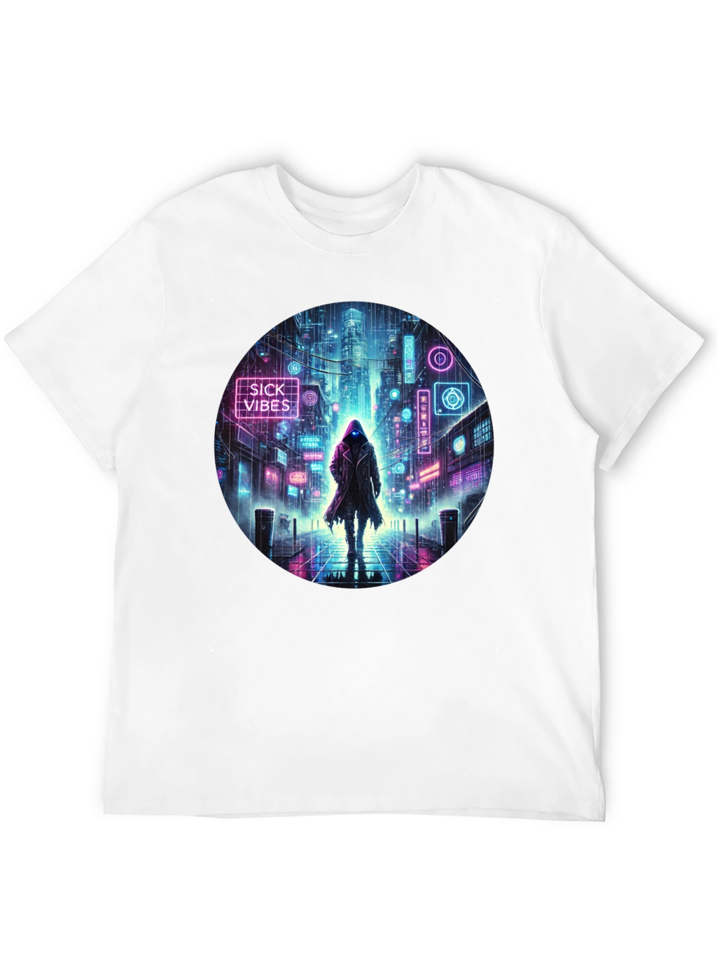 Cyberpunk Neon Streetwear T-Shirt