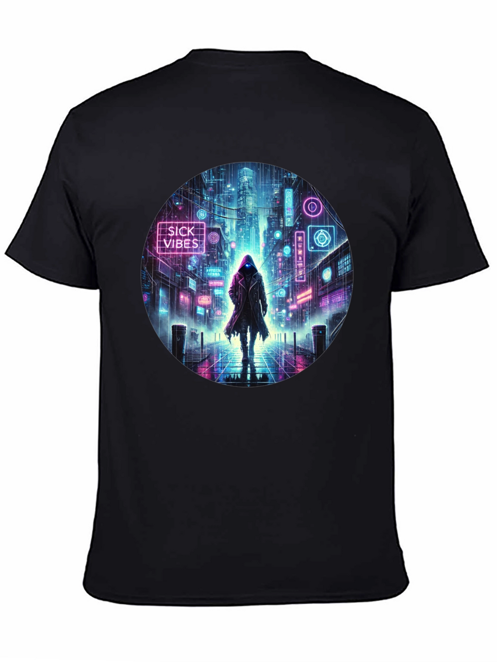 Cyberpunk Neon Streetwear T-Shirt