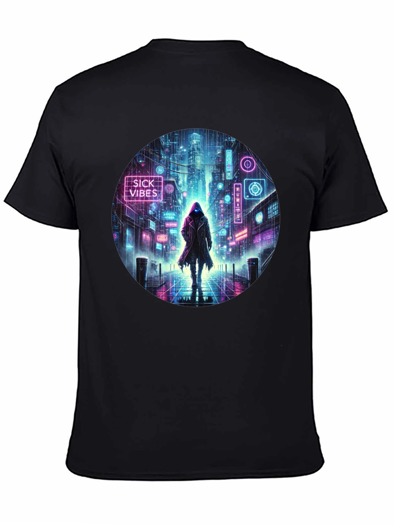 Cyberpunk Neon Streetwear T-Shirt