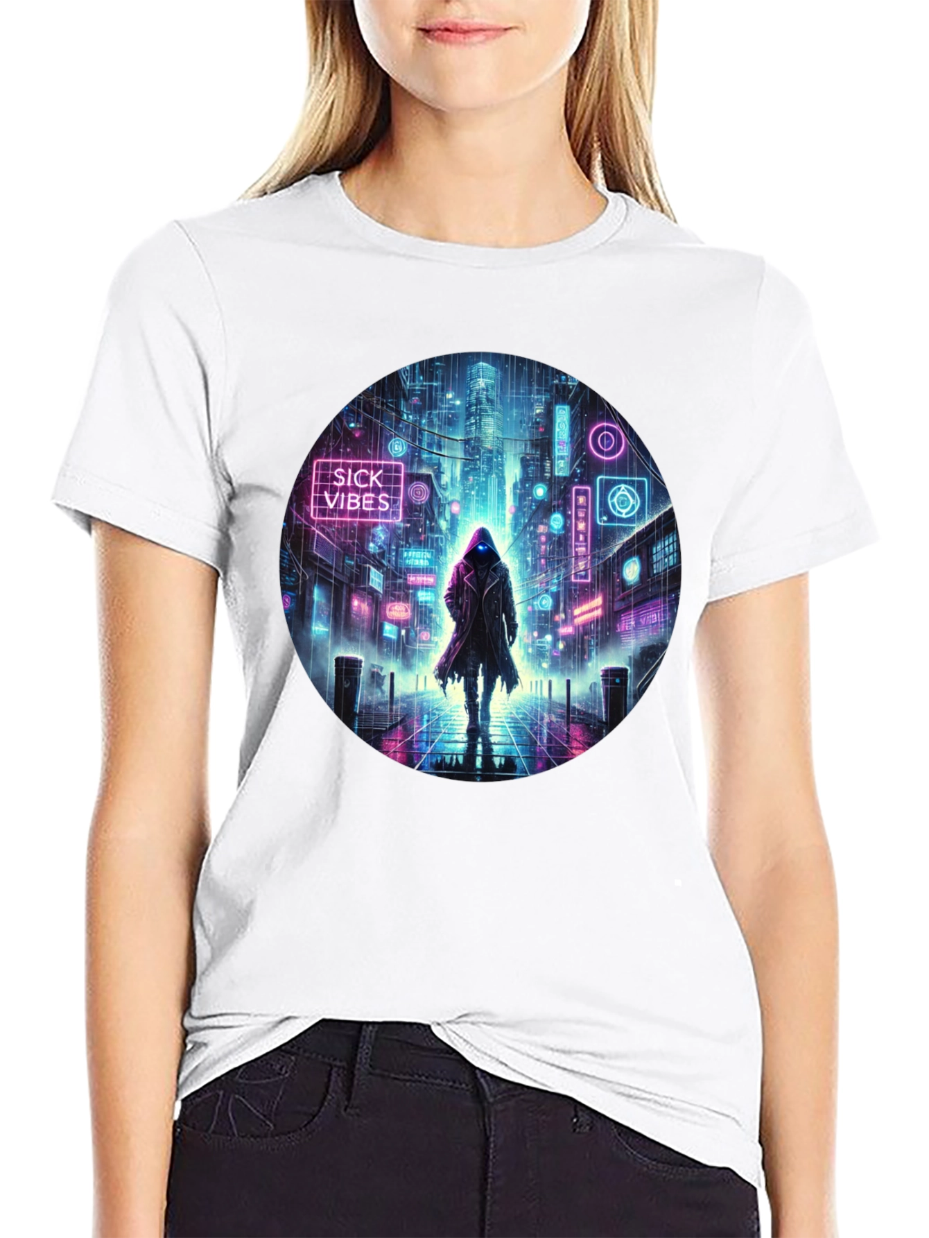 Cyberpunk Neon Streetwear T-Shirt
