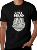 Grey Beard Wisdom T-Shirt - Black