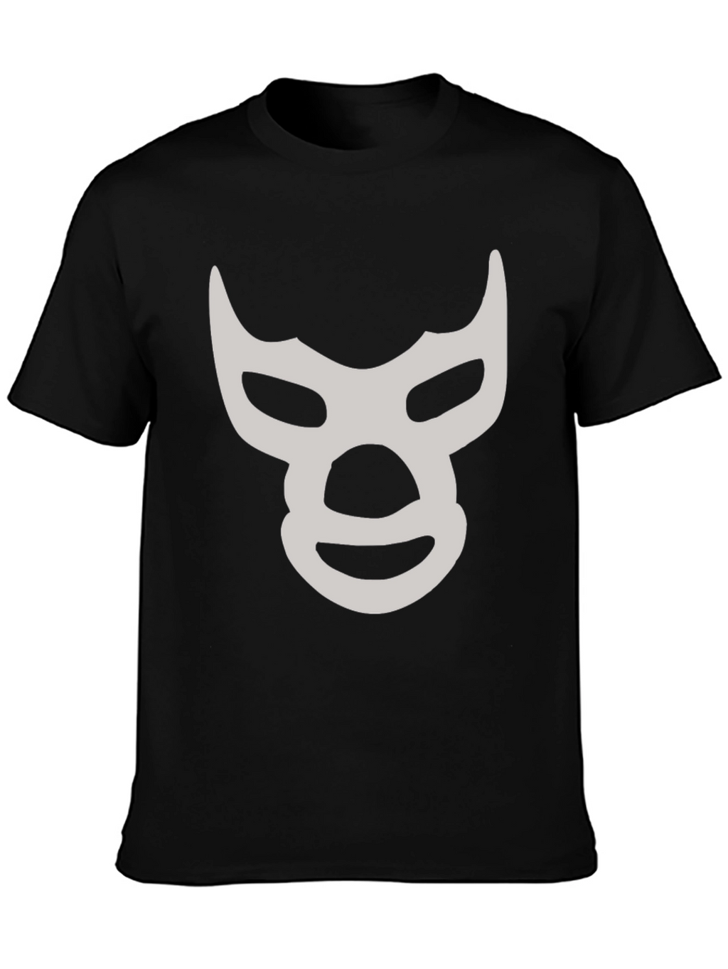 Lucha Libre Mask T-Shirt - Black Cotton Tee