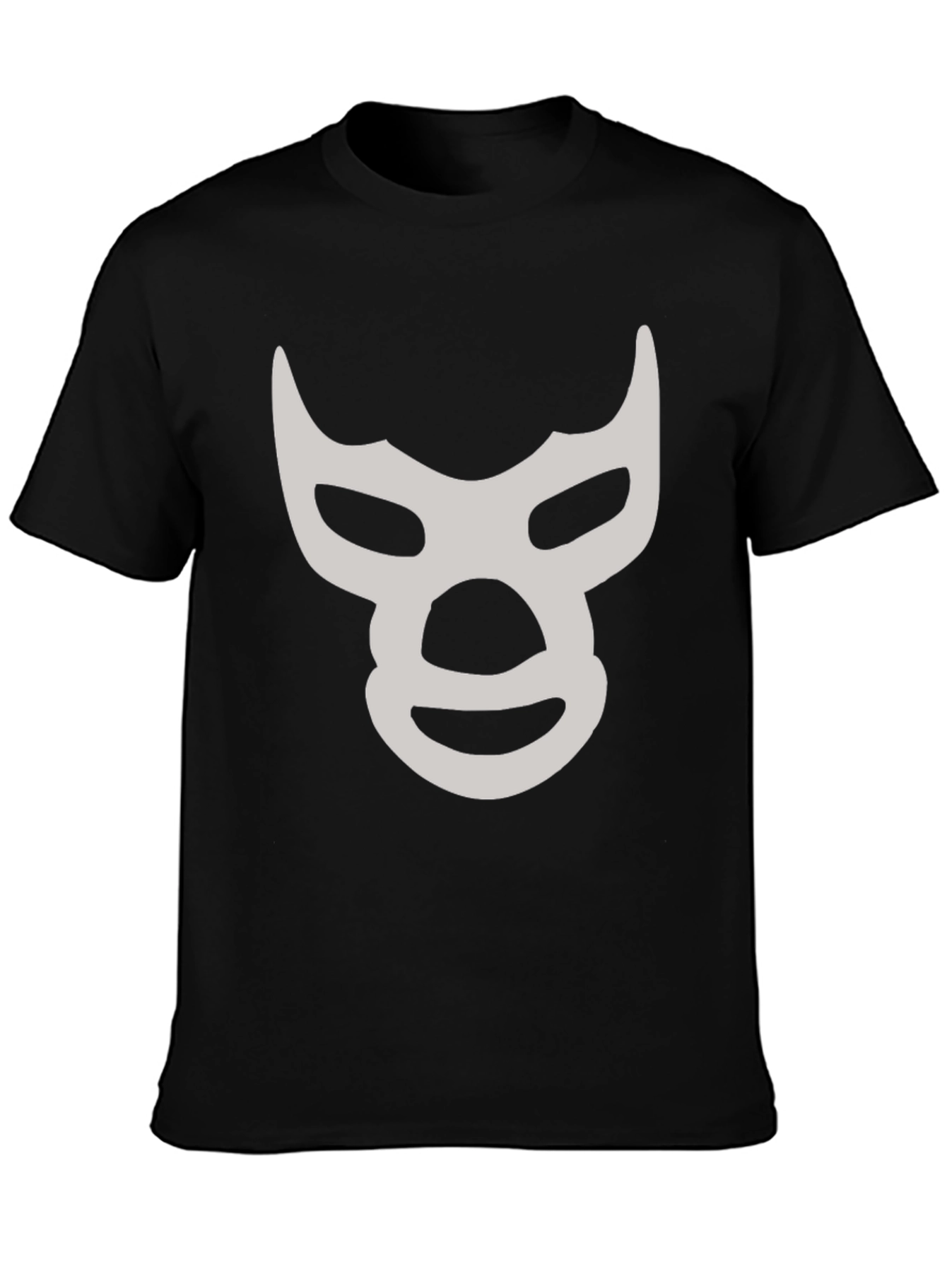 Lucha Libre Mask T-Shirt - Black Cotton Tee