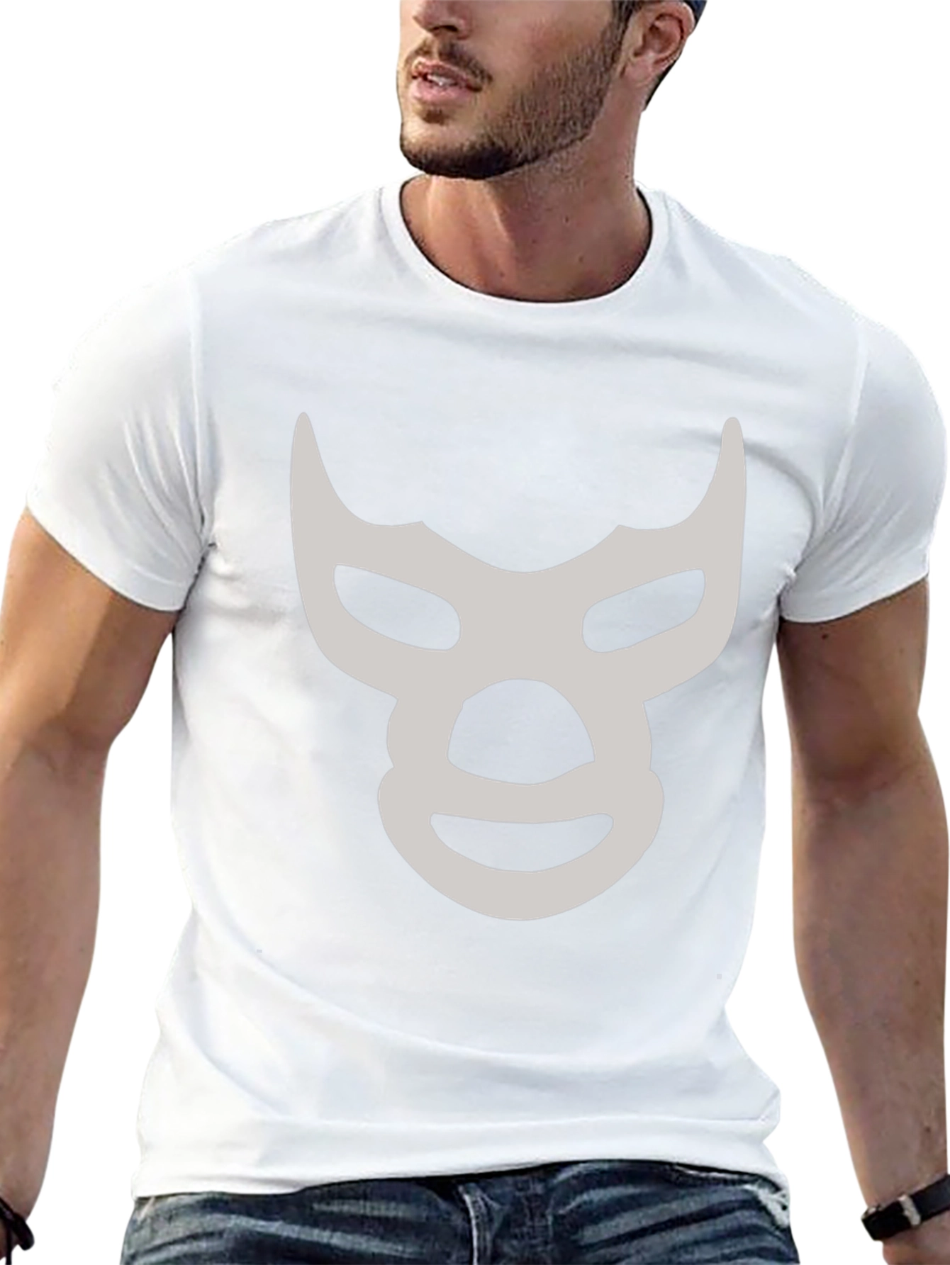 Lucha Libre Mask T-Shirt - Black Cotton Tee