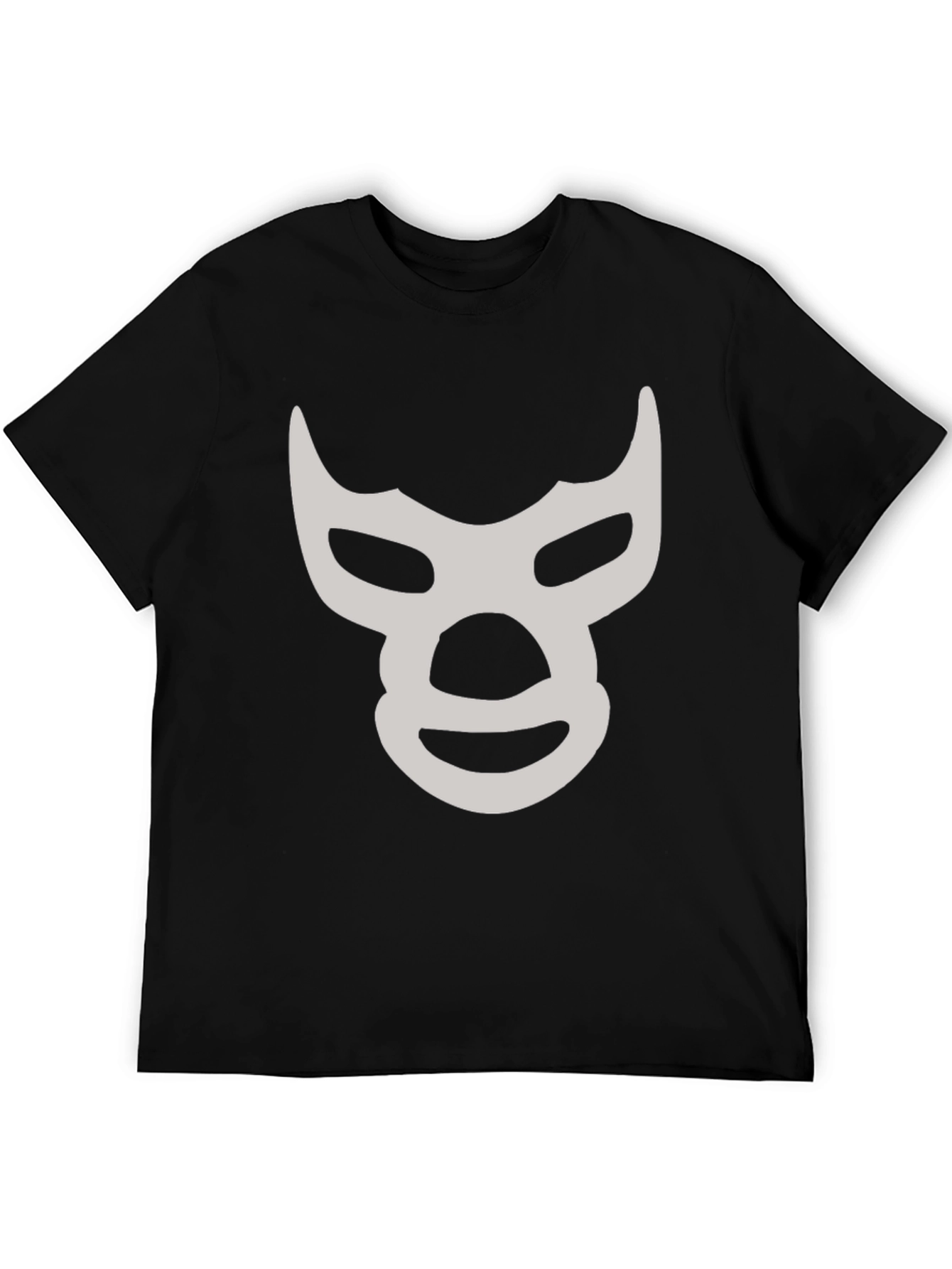 Lucha Libre Mask T-Shirt - Black Cotton Tee