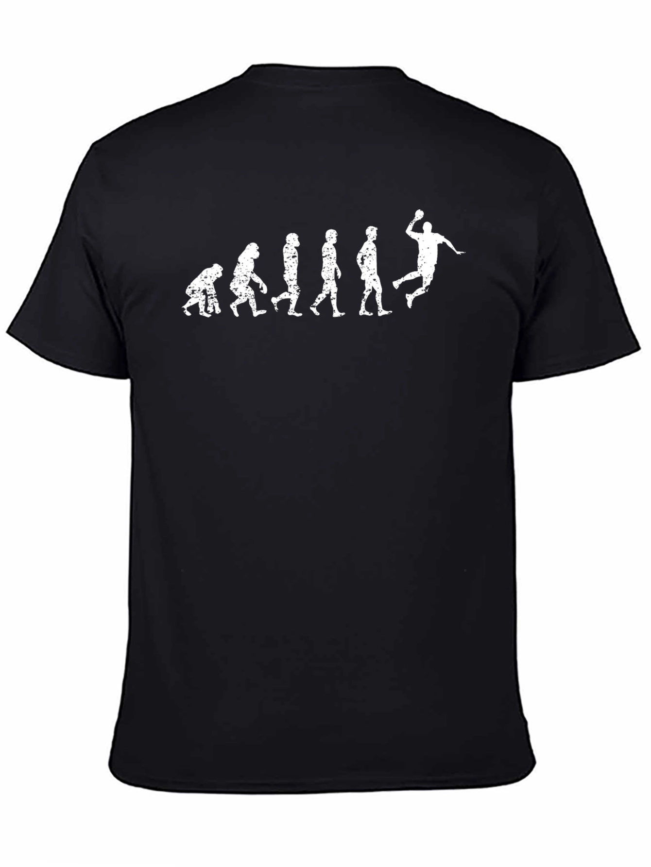 Evolution Handball Graphic T-Shirt - Black Cotton Tee