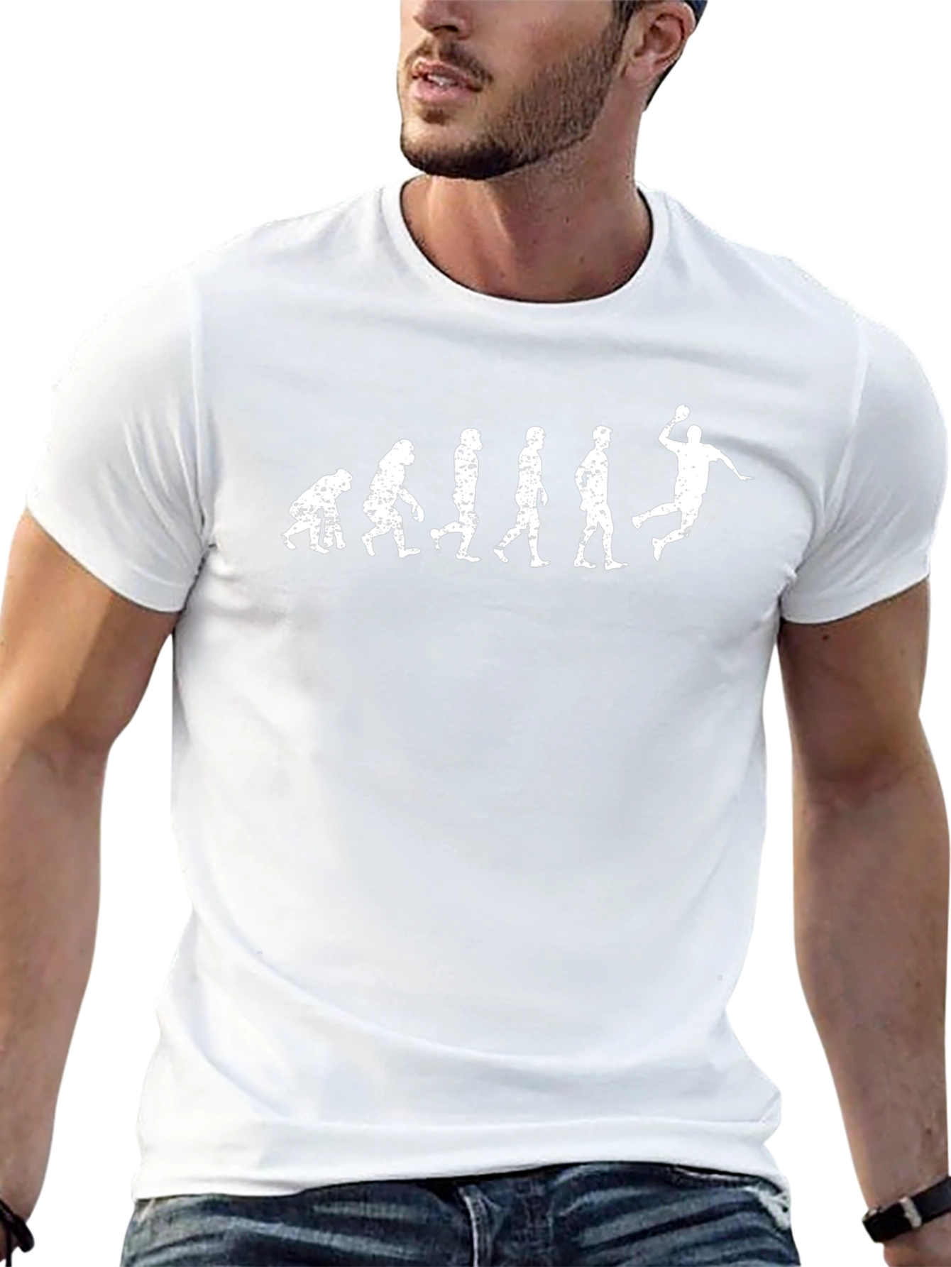 Evolution Handball Graphic T-Shirt - Black Cotton Tee