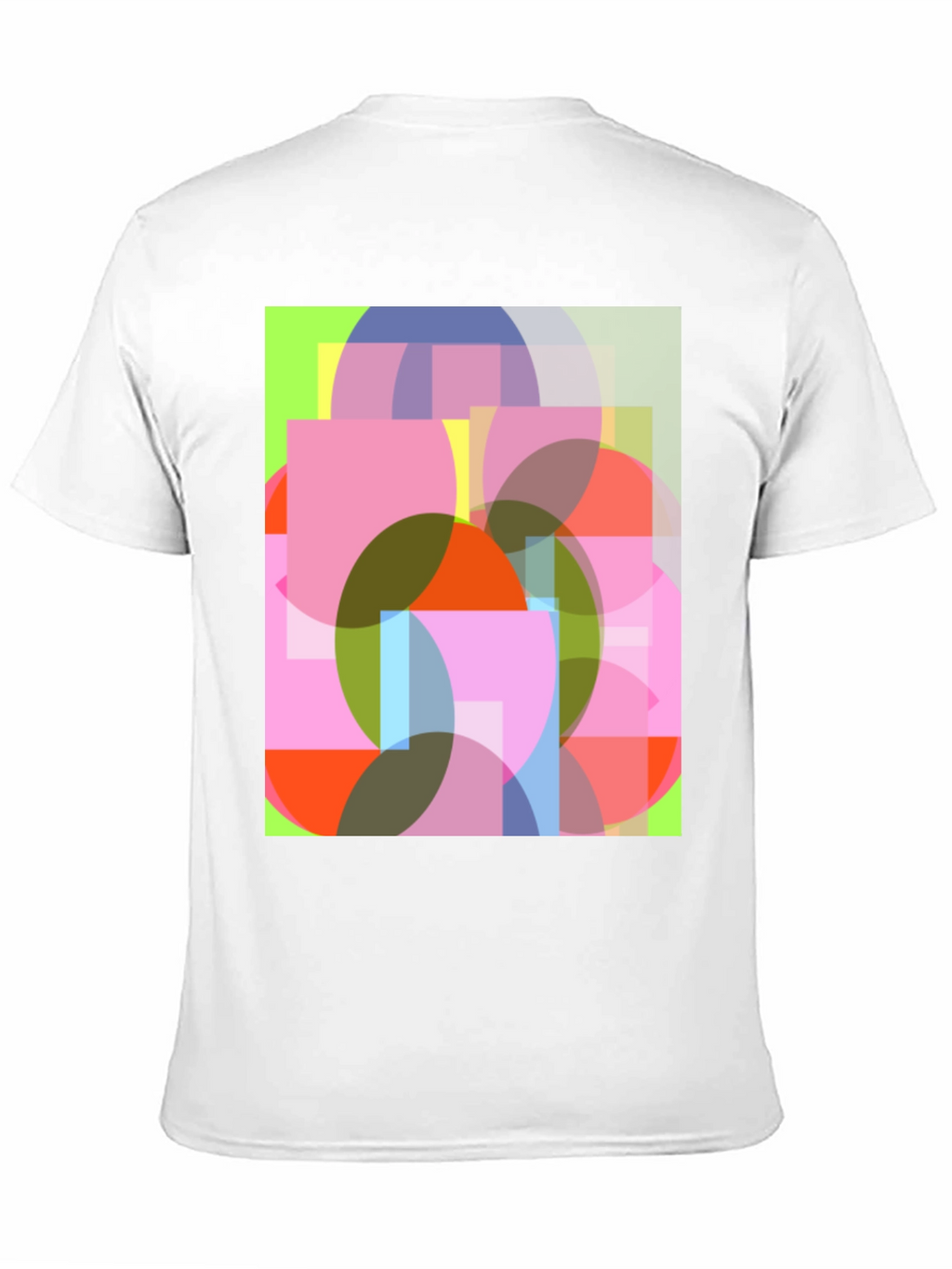 Abstract Geometric Design Black T-Shirt