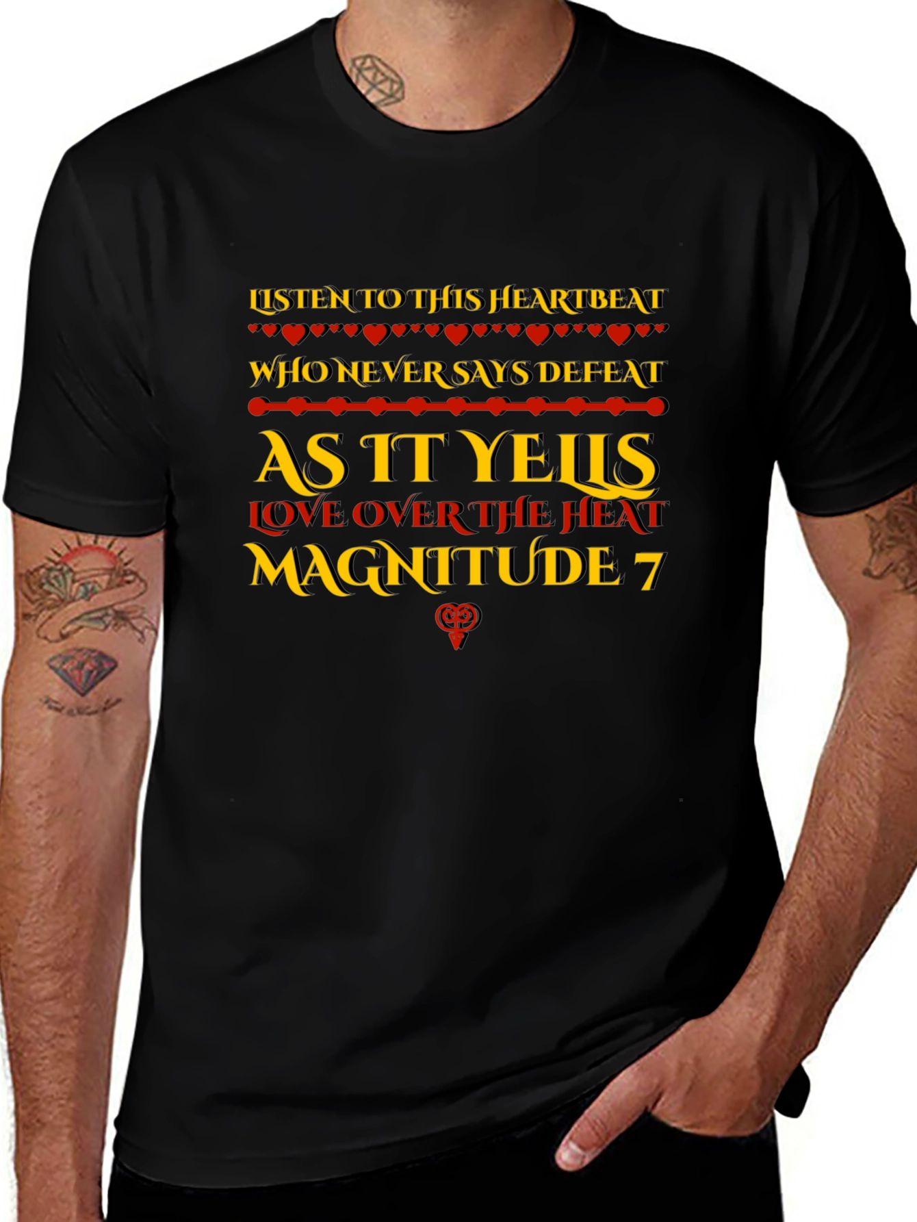 Heartbeat Graphic T-Shirt - Listen to This Heartbeat