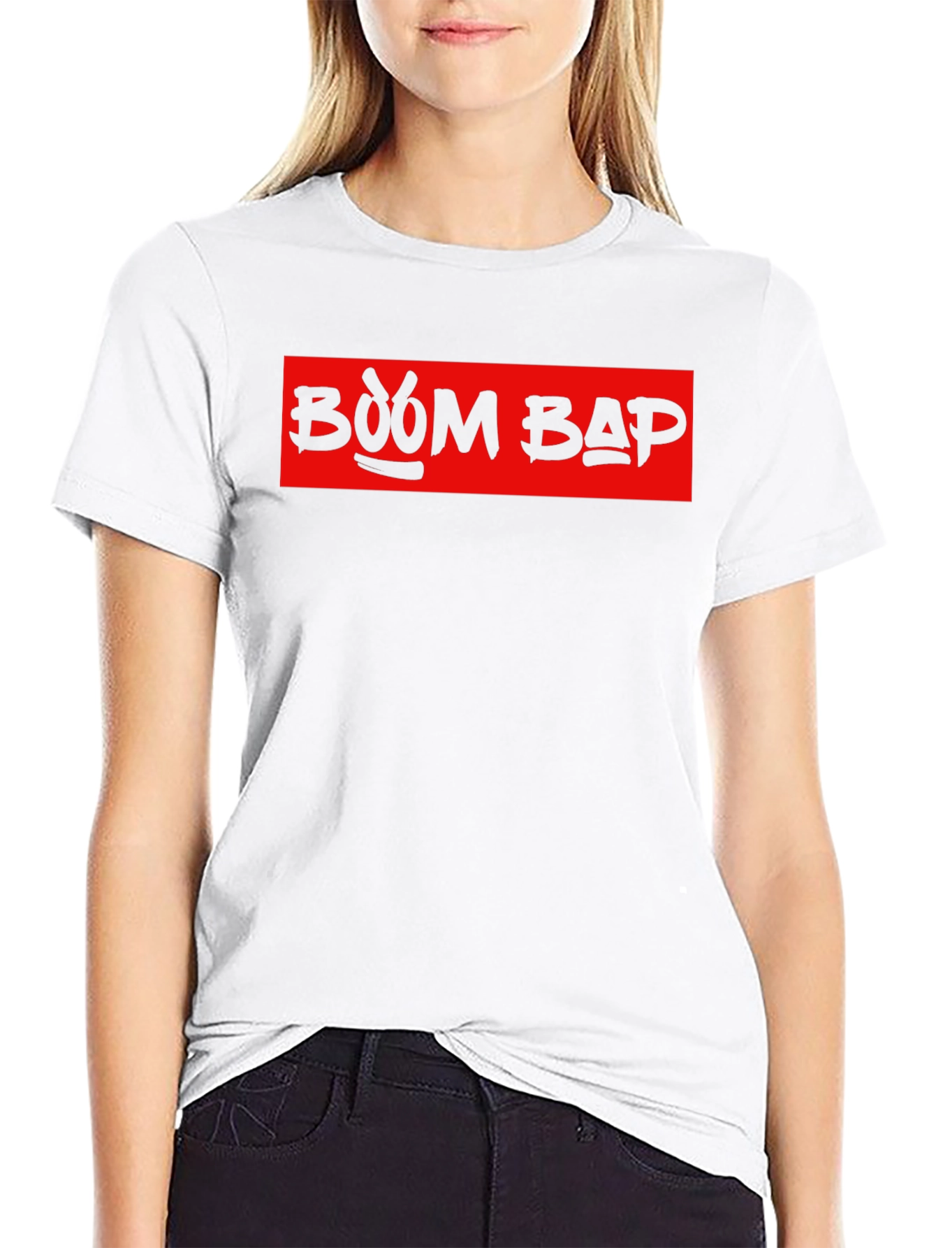 Boom Bap Graphic T-Shirt - Red and Black