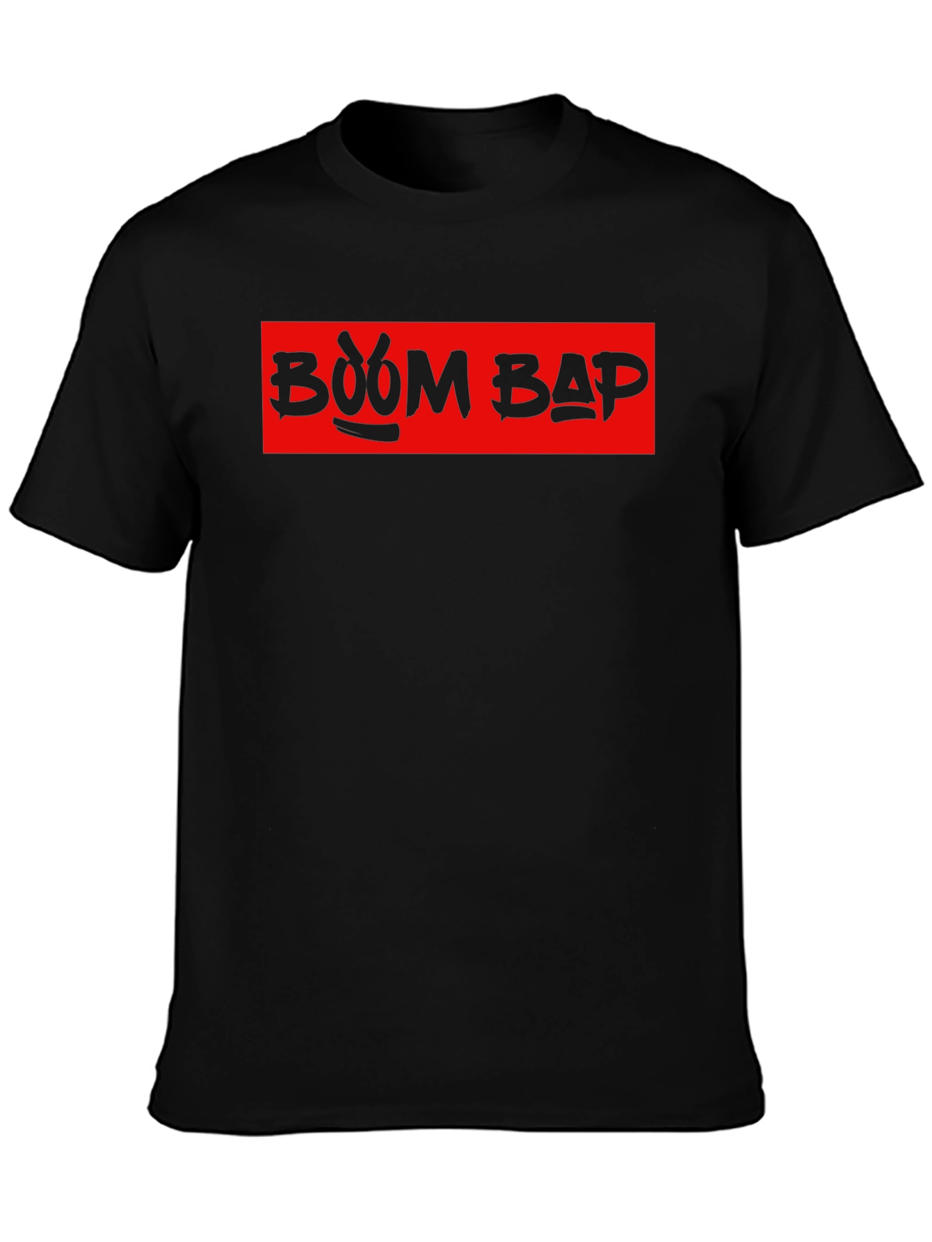 Boom Bap Graphic T-Shirt - Red and Black