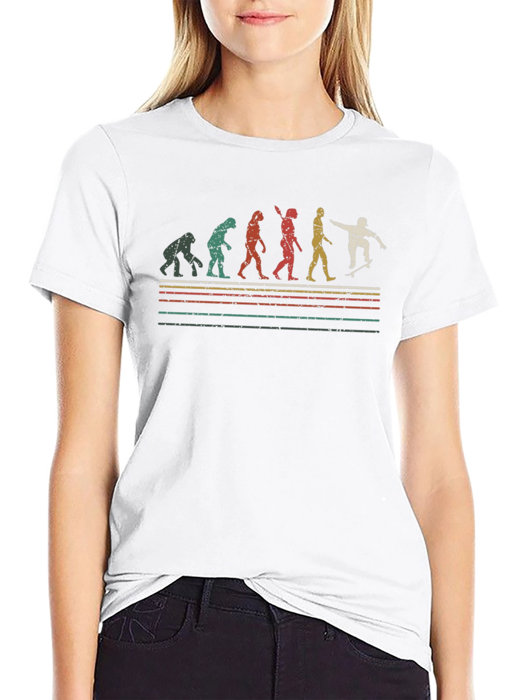 Evolution of Skateboarding T-Shirt - Black