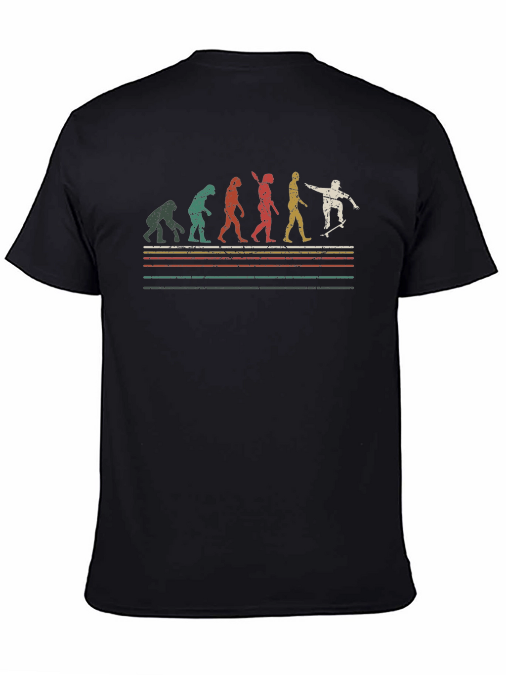 Evolution of Skateboarding T-Shirt - Black
