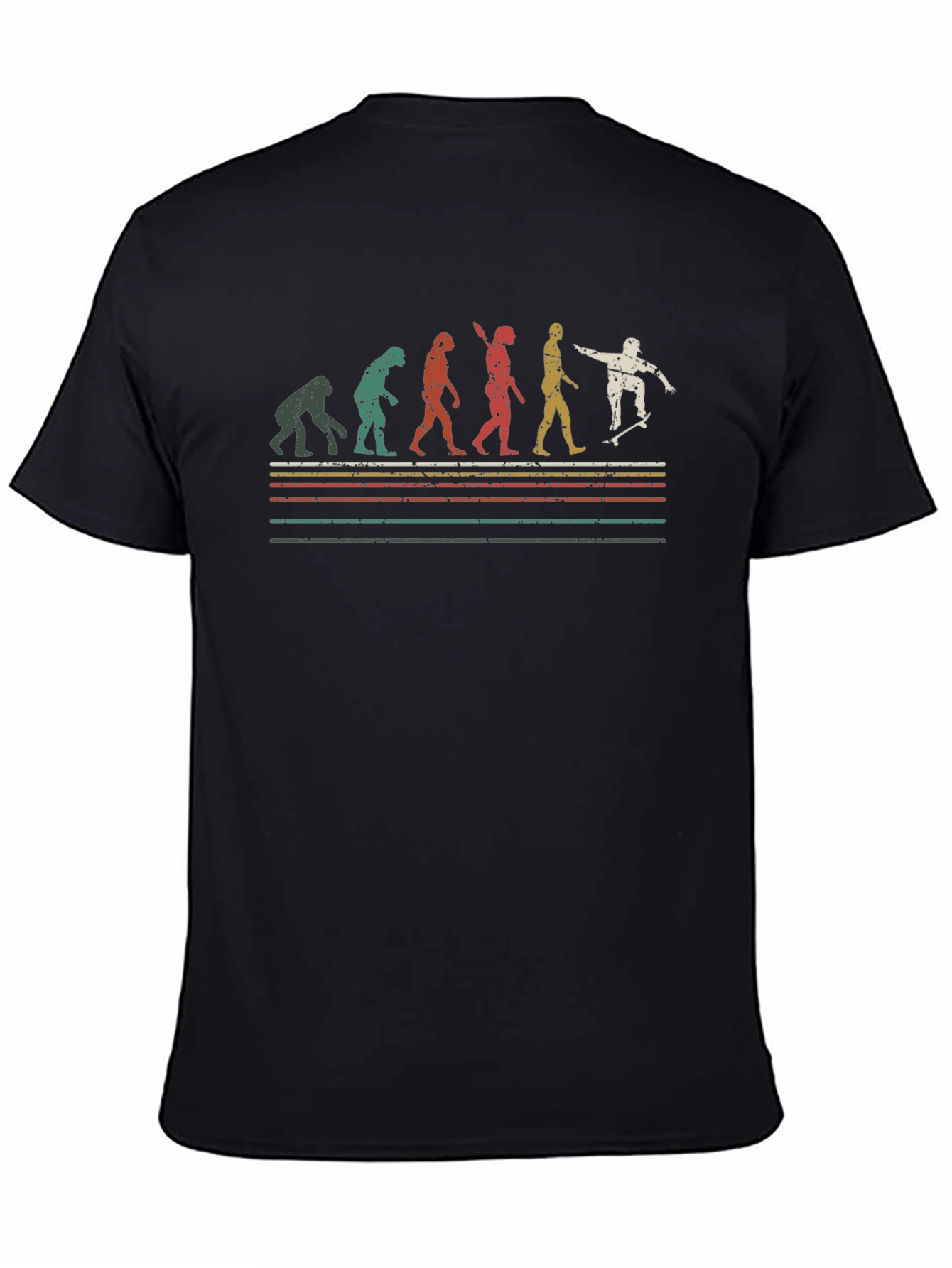 Evolution of Skateboarding T-Shirt - Black