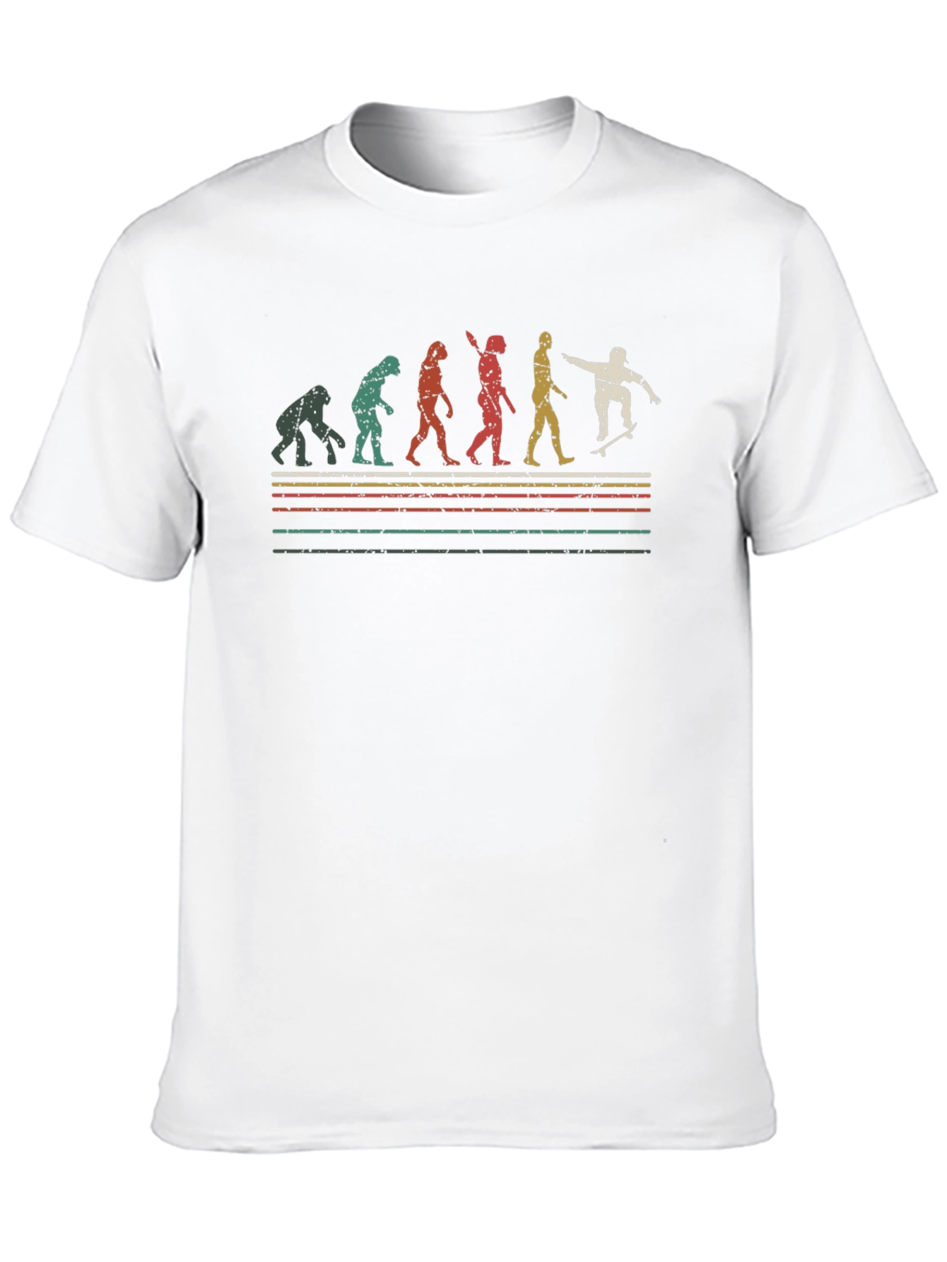 Evolution of Skateboarding T-Shirt - Black