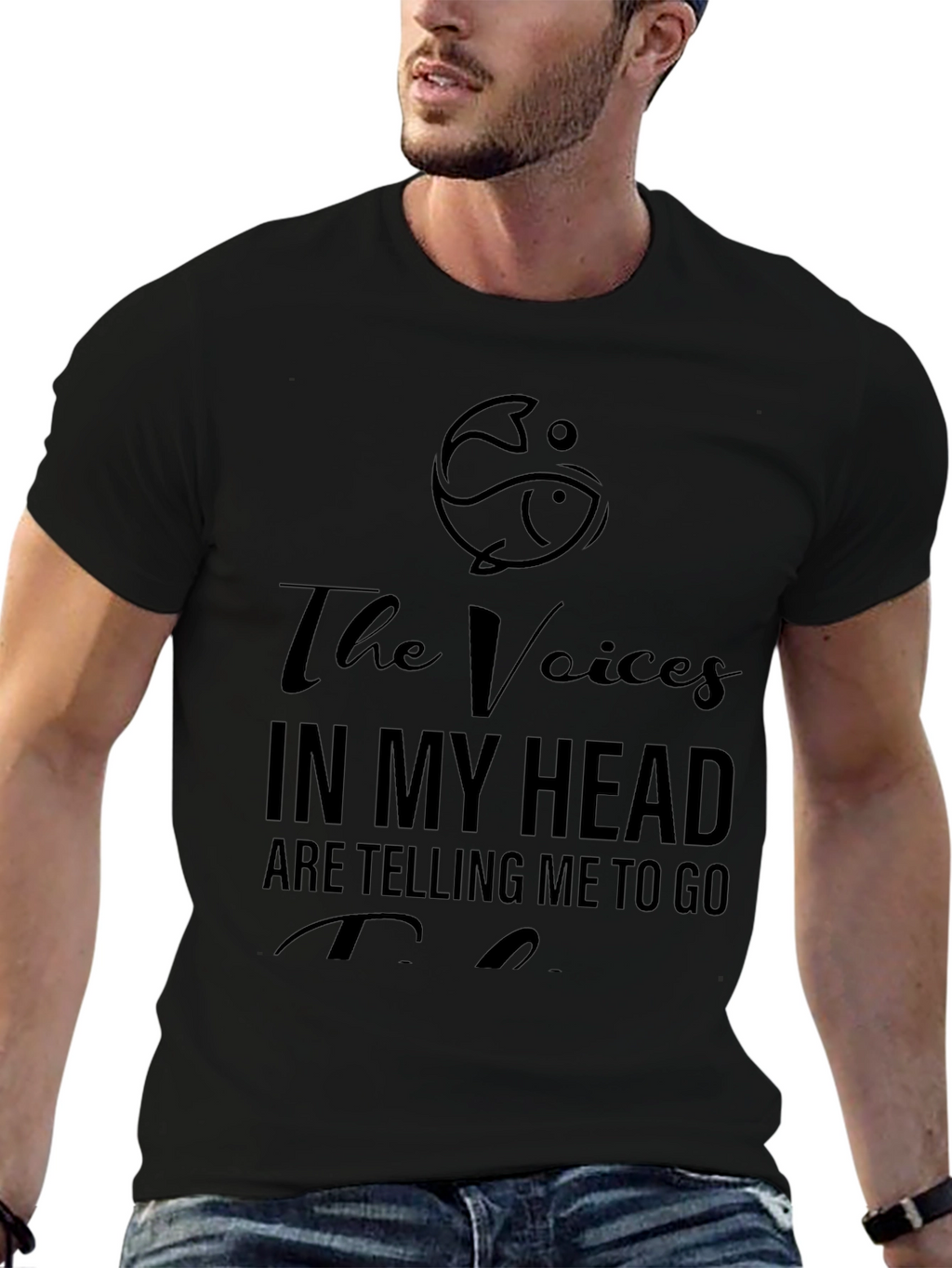 Funny Fishing T-Shirt: The Voices