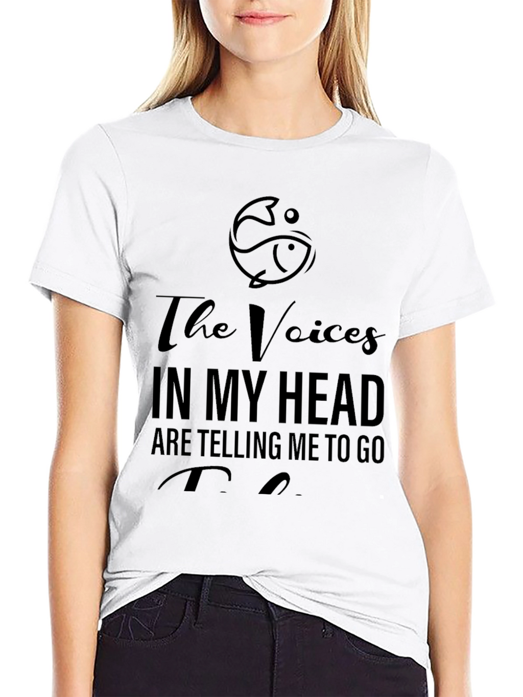 Funny Fishing T-Shirt: The Voices