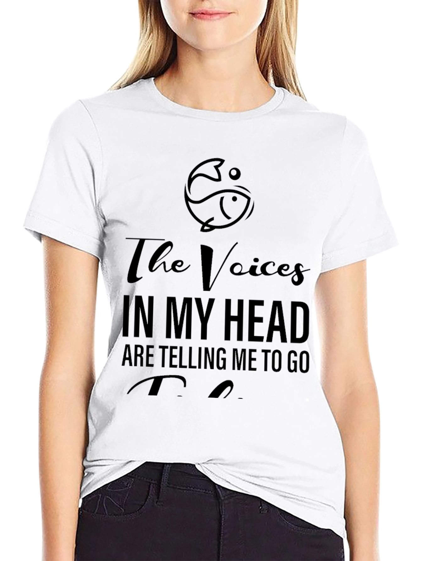 Funny Fishing T-Shirt: The Voices