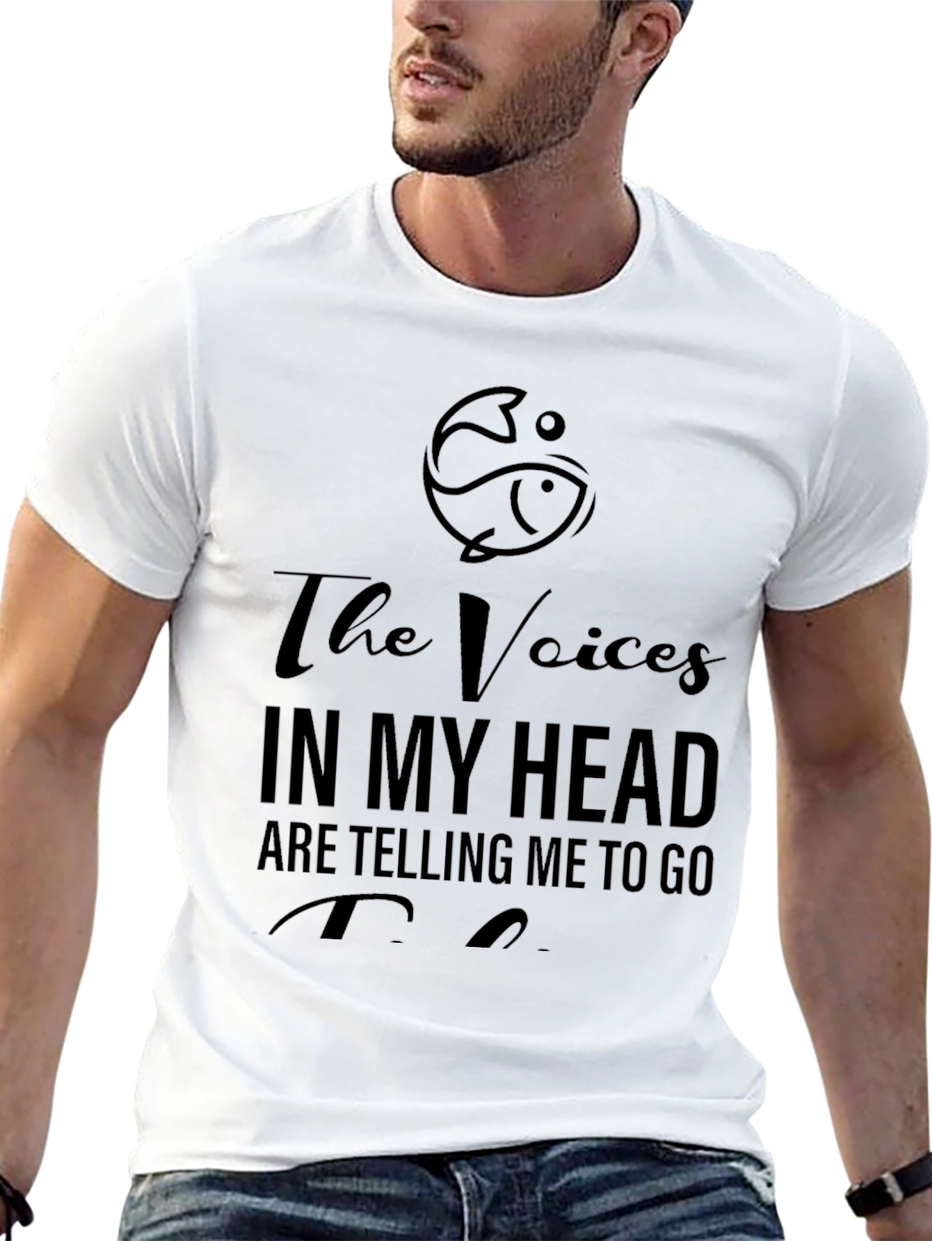 Funny Fishing T-Shirt: The Voices