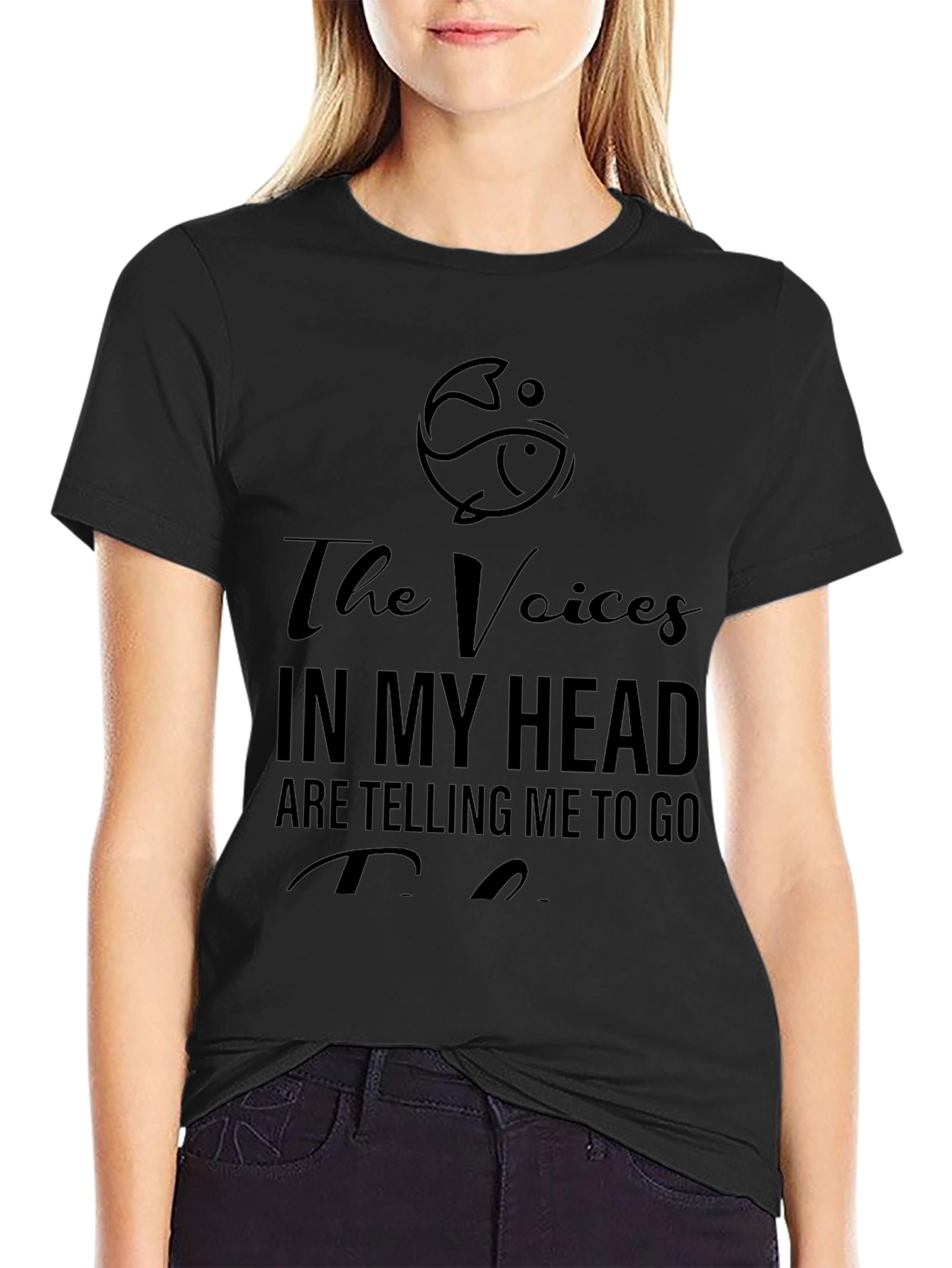 Funny Fishing T-Shirt: The Voices