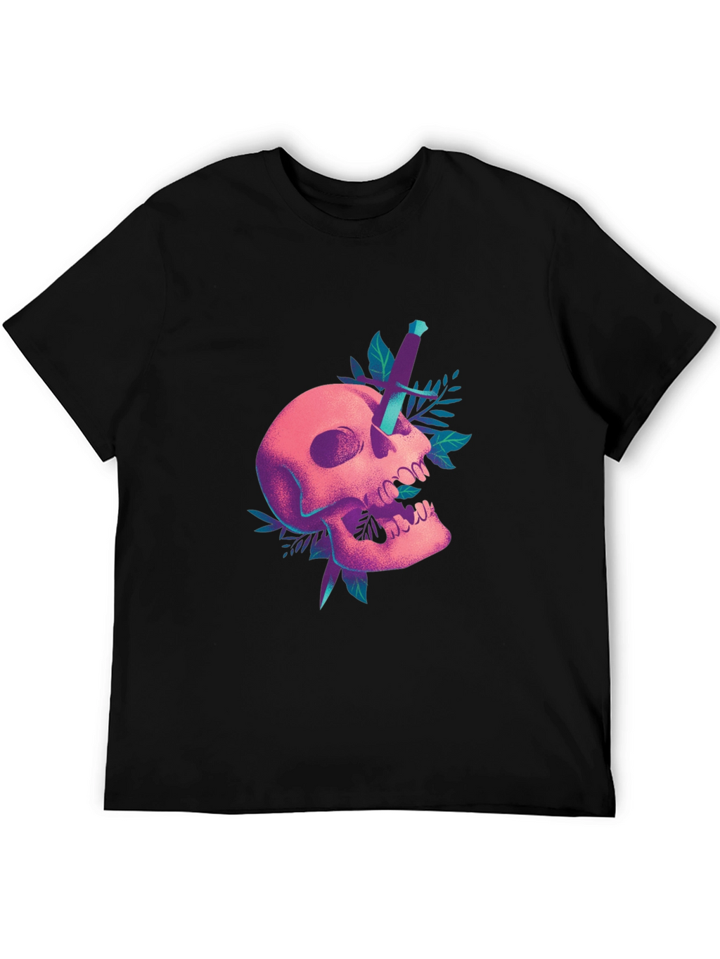 Skull & Dagger Graphic T-Shirt - Edgy Design