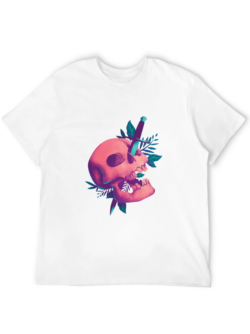 Skull & Dagger Graphic T-Shirt - Edgy Design