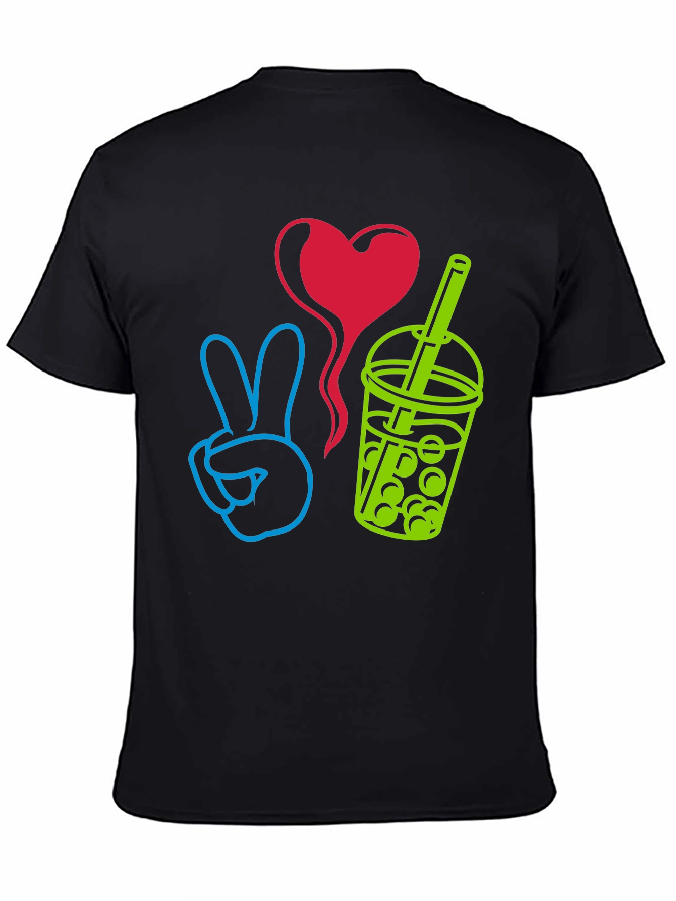 Peace Love Boba T-Shirt - Trendy Graphic Tee