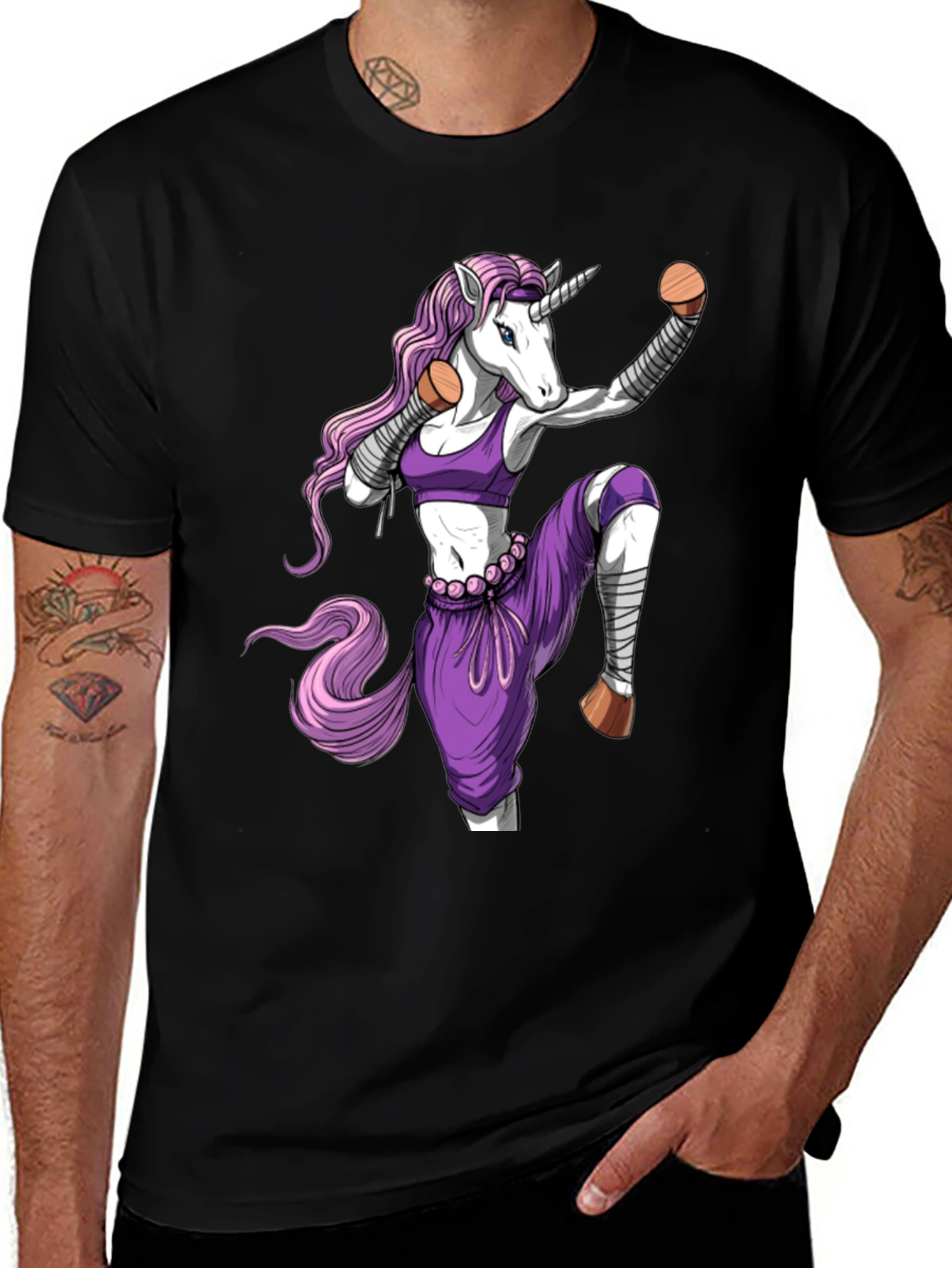Unicorn Muay Thai T-Shirt - Funny Graphic Tee