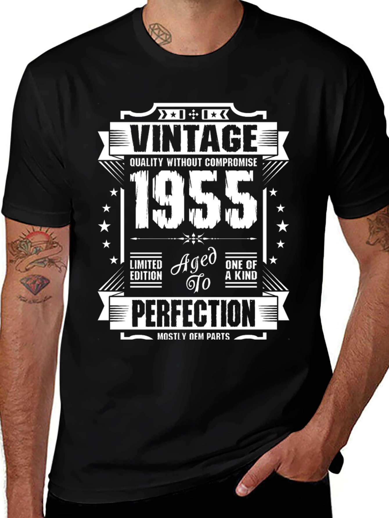 Vintage 1955 Aged to Perfection Graphic T-Shirt