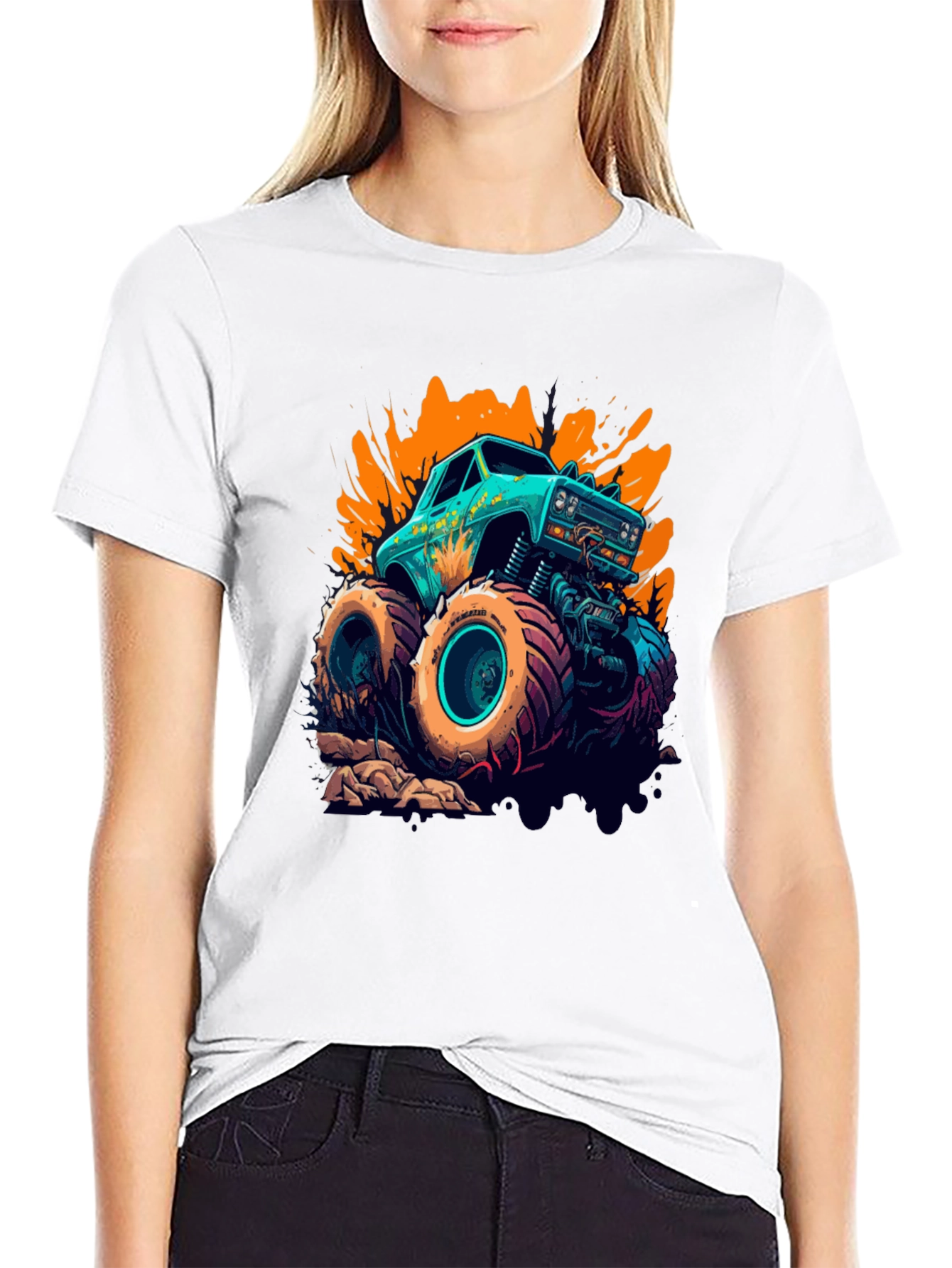 Monster Truck Graphic Tee - Bold Design!