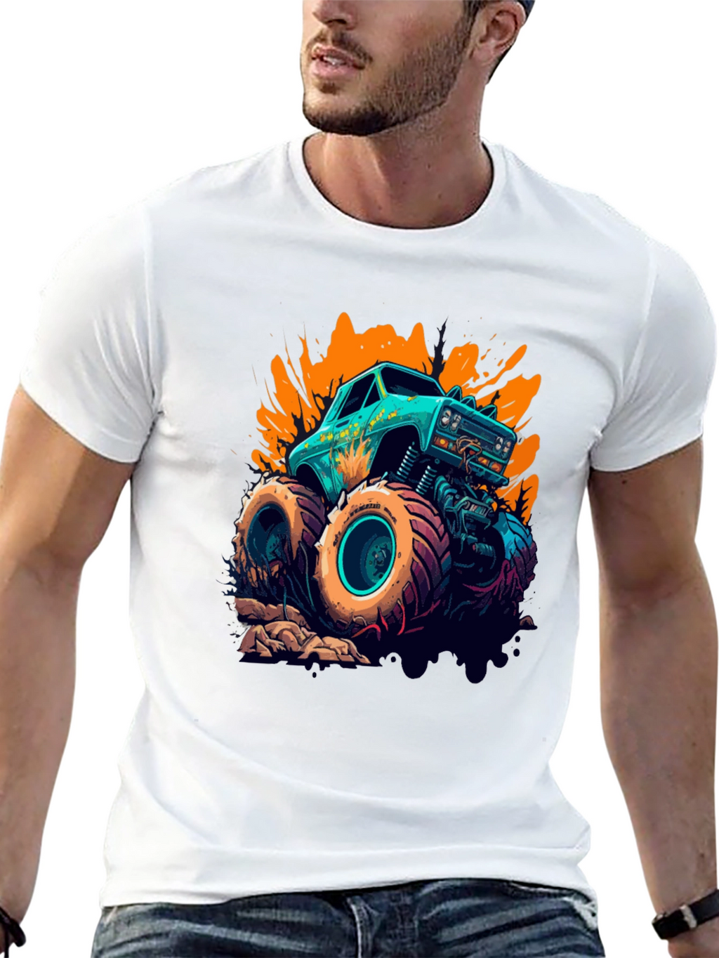 Monster Truck Graphic Tee - Bold Design!