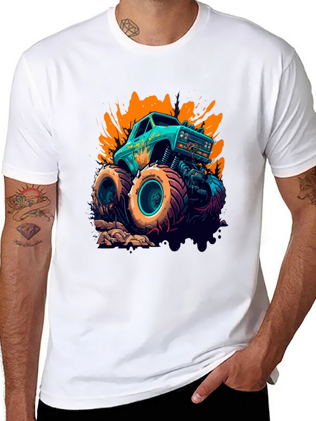 Monster Truck Graphic Tee - Bold Design!