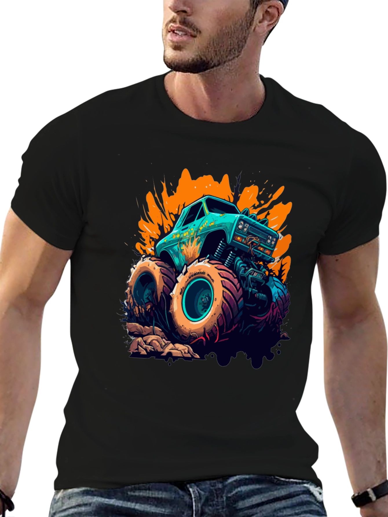 Monster Truck Graphic Tee - Bold Design!