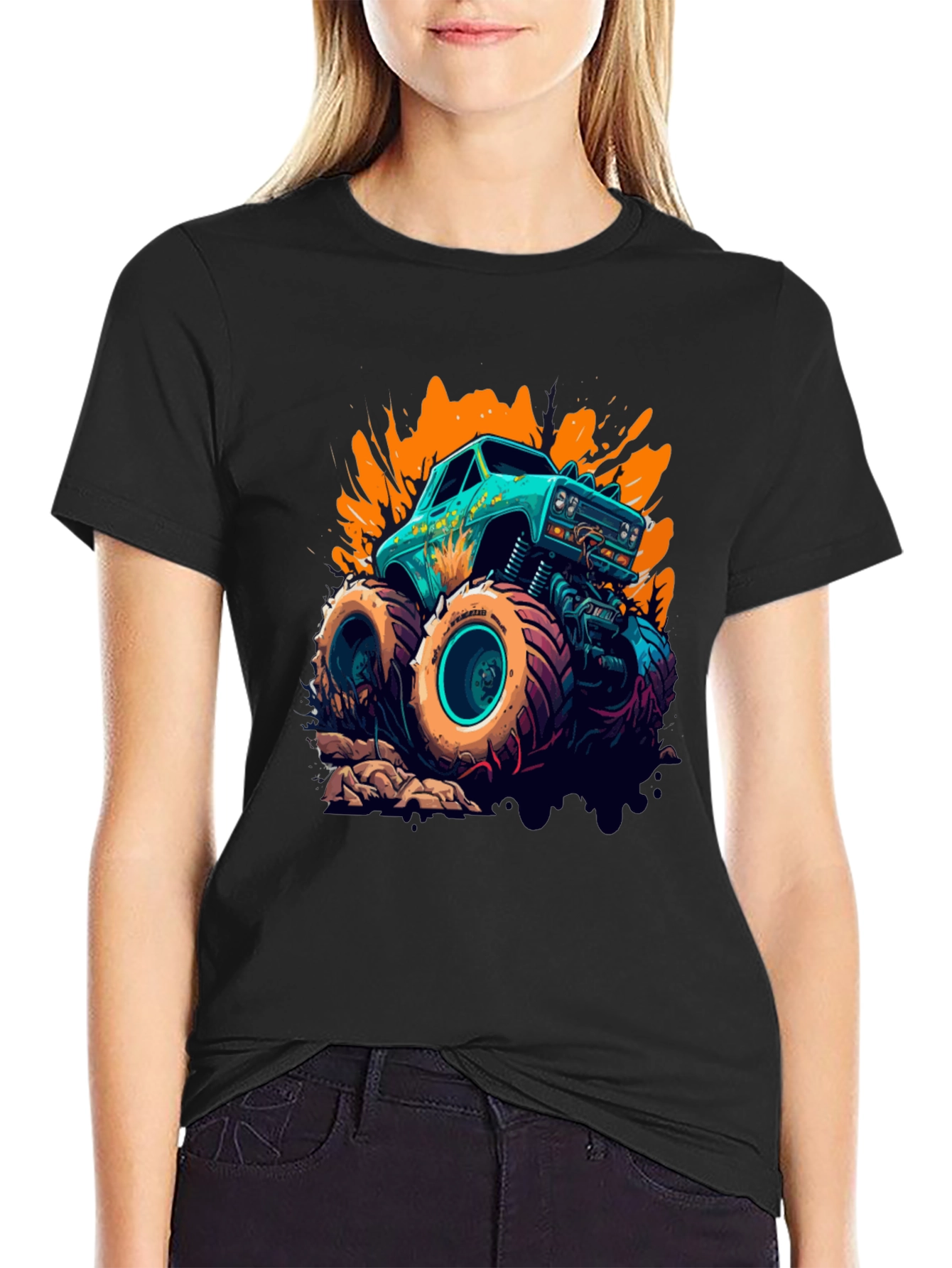 Monster Truck Graphic Tee - Bold Design!