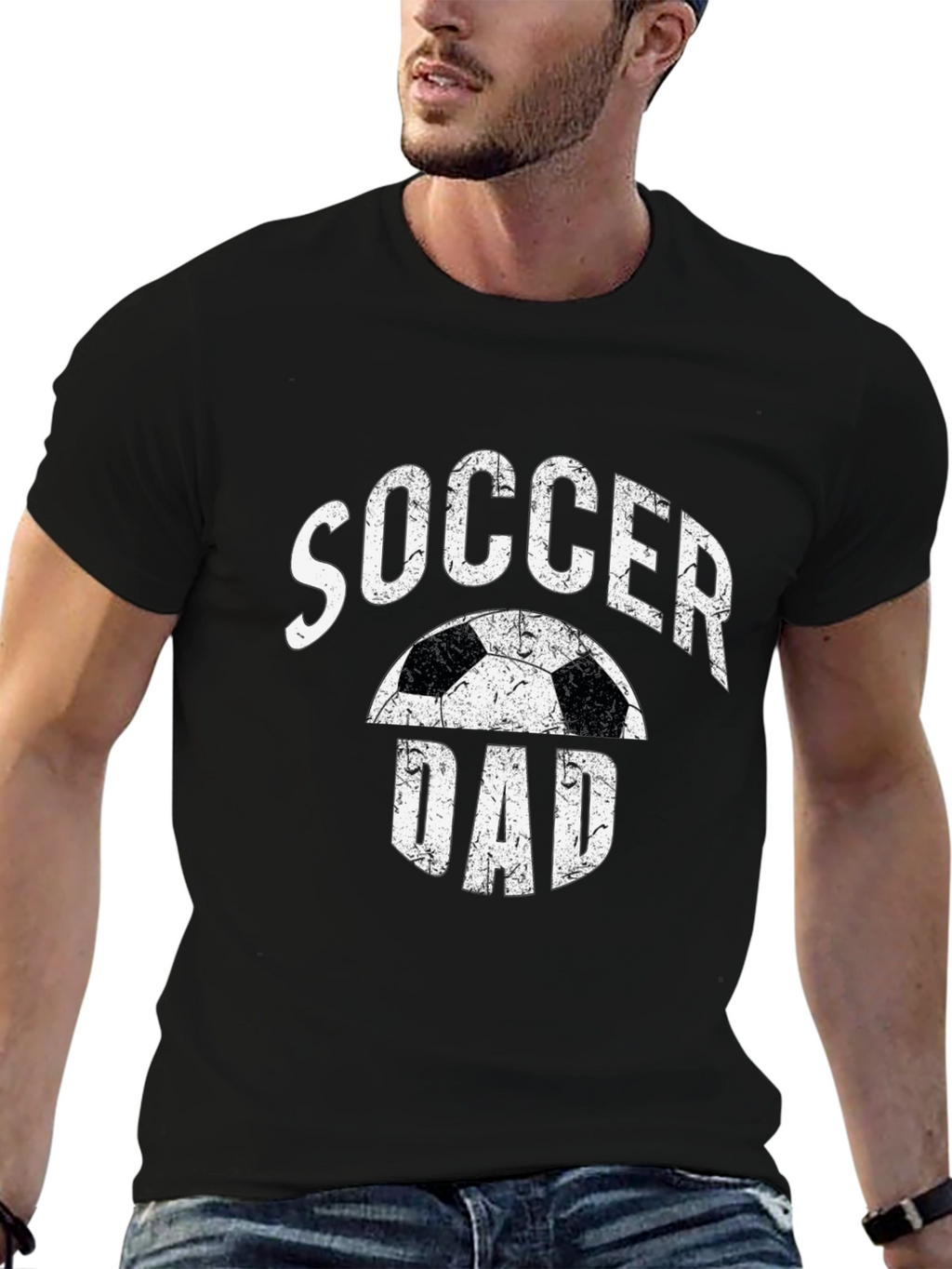Soccer Dad Graphic T-Shirt - Black