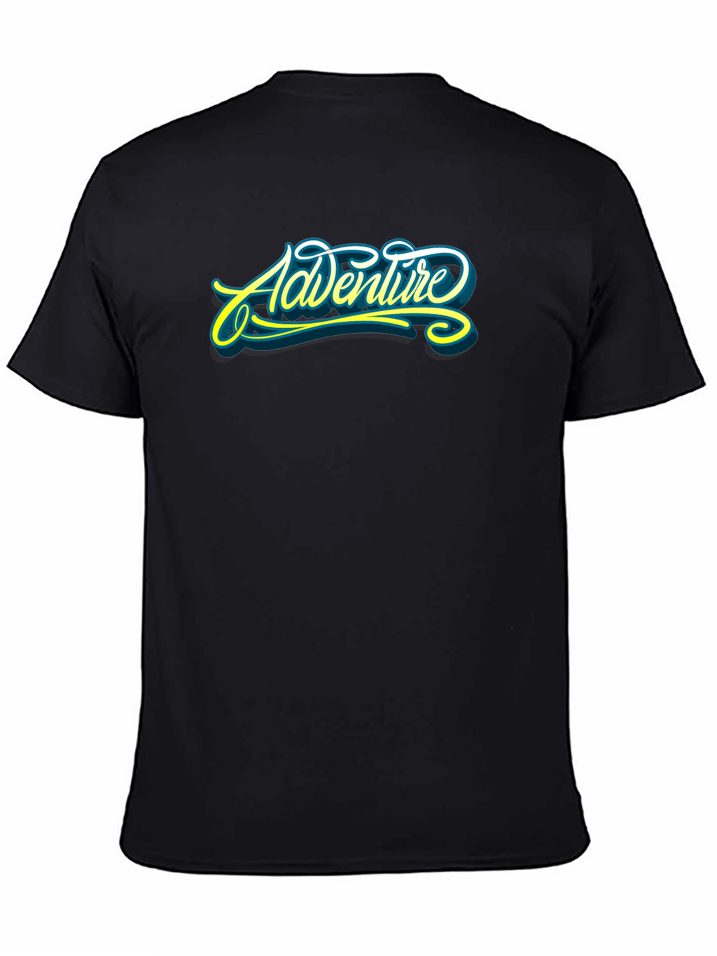 Adventure Graphic Print Black T-Shirt
