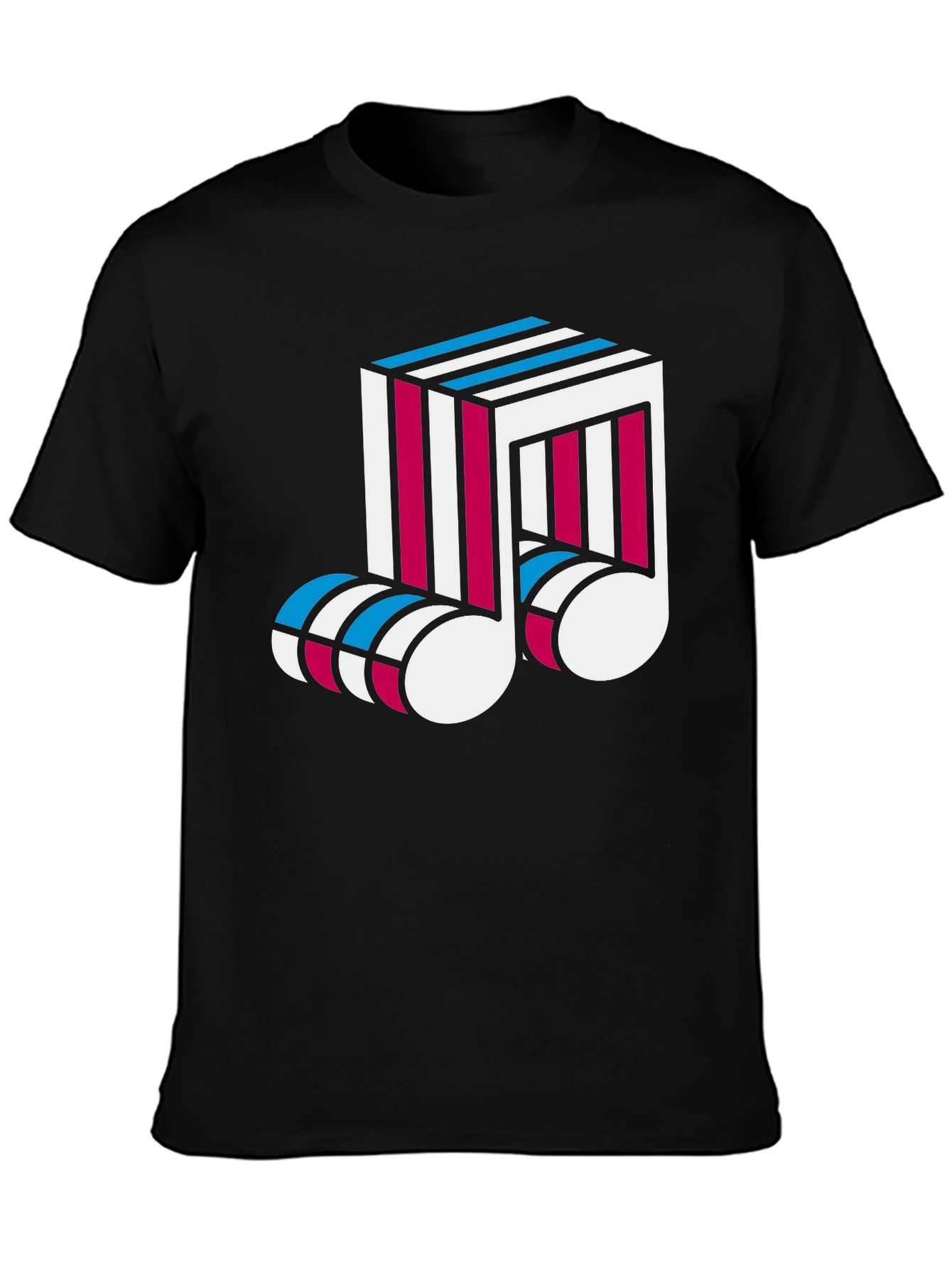 Abstract Music Note Graphic Tee