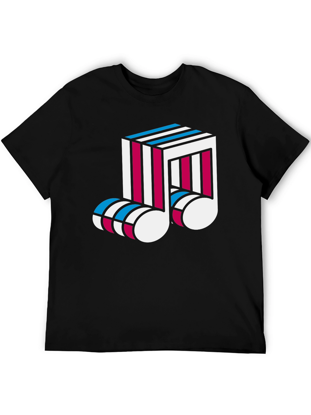 Abstract Music Note Graphic Tee