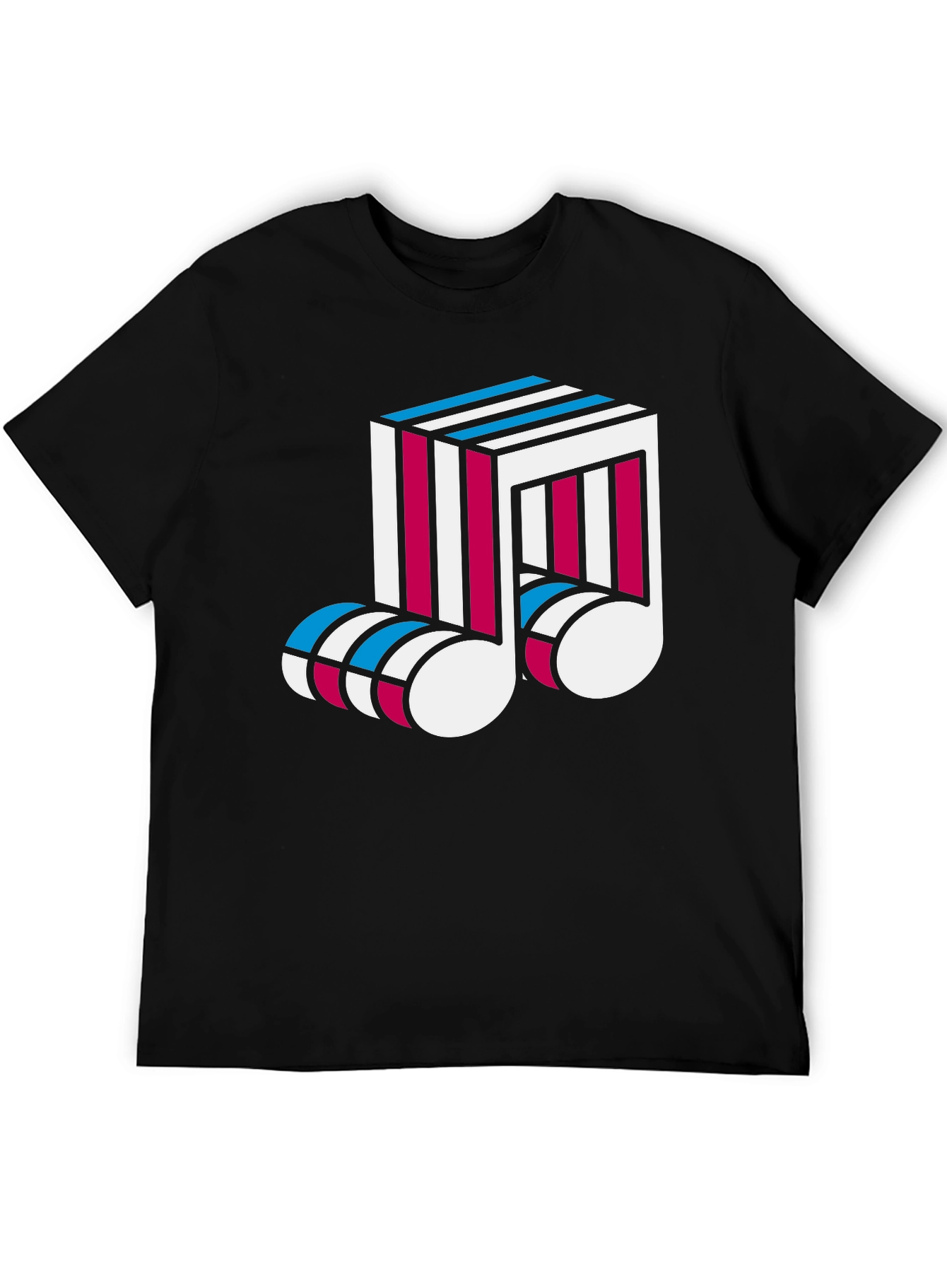Abstract Music Note Graphic Tee
