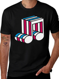 Abstract Music Note Graphic Tee