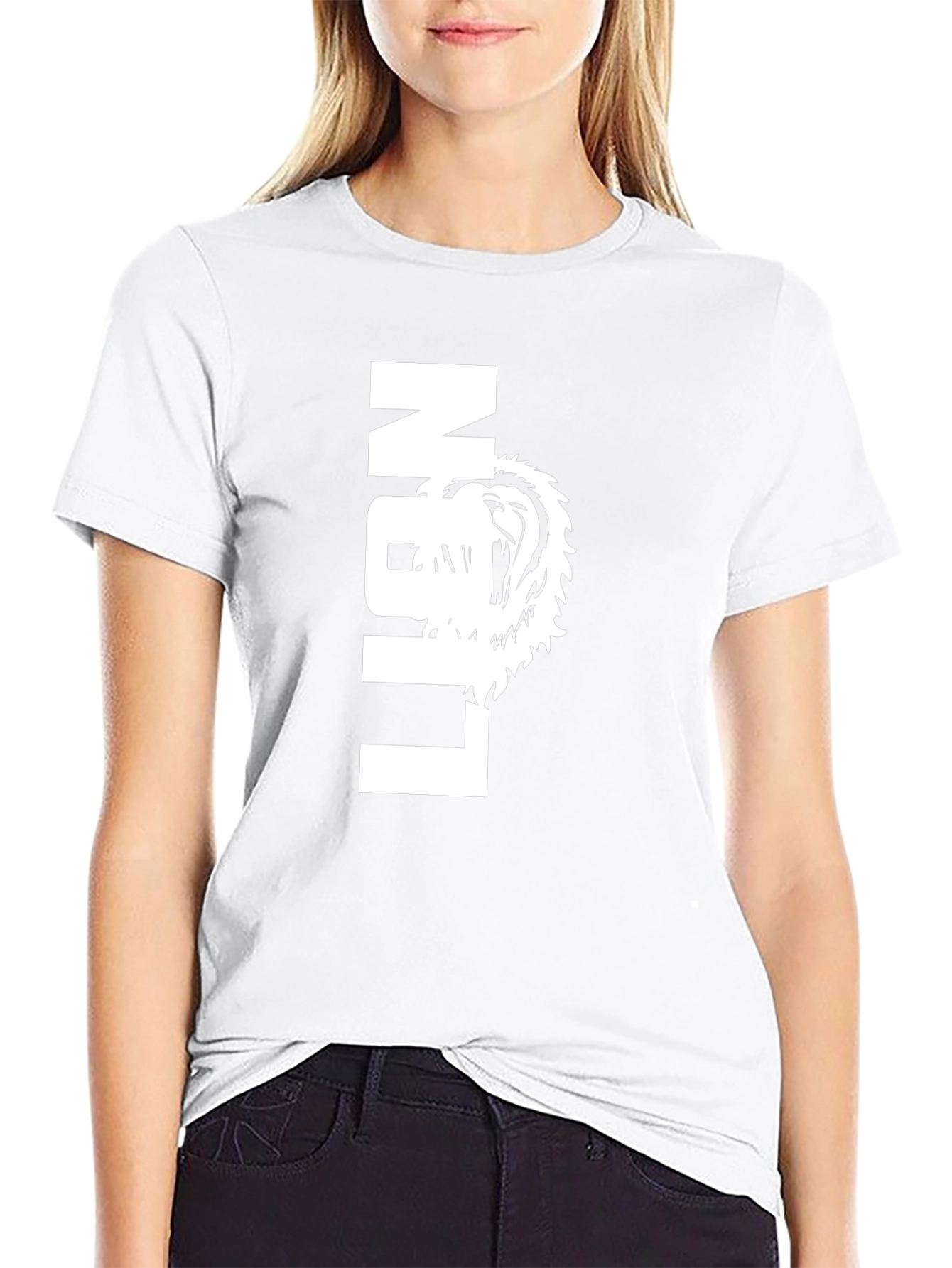 Lion Graphic Tee - Bold Black T-Shirt