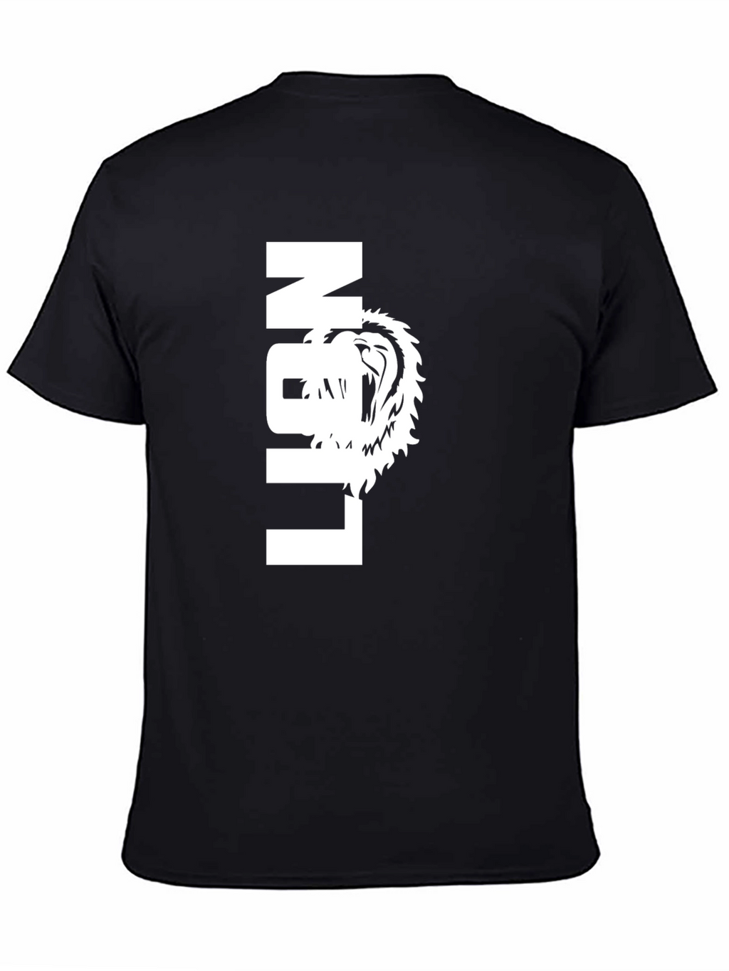 Lion Graphic Tee - Bold Black T-Shirt