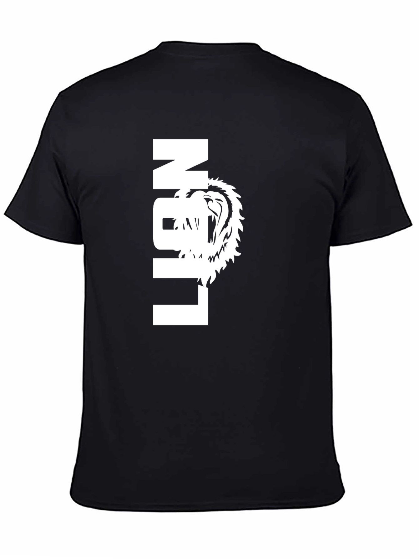 Lion Graphic Tee - Bold Black T-Shirt