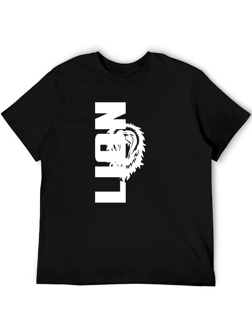 Lion Graphic Tee - Bold Black T-Shirt