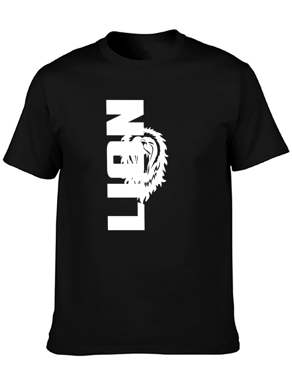 Lion Graphic Tee - Bold Black T-Shirt