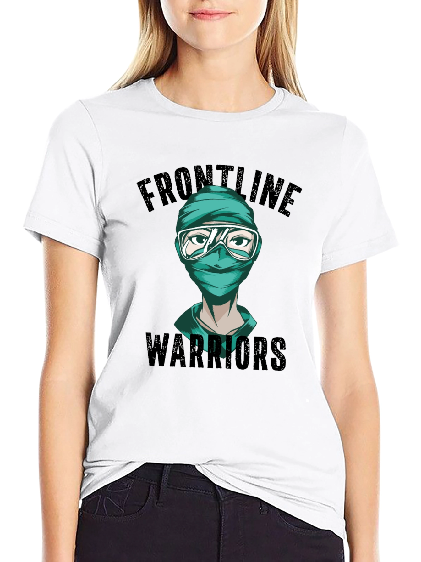 Frontline Warriors Graphic Tee - Unisex Cotton Blend