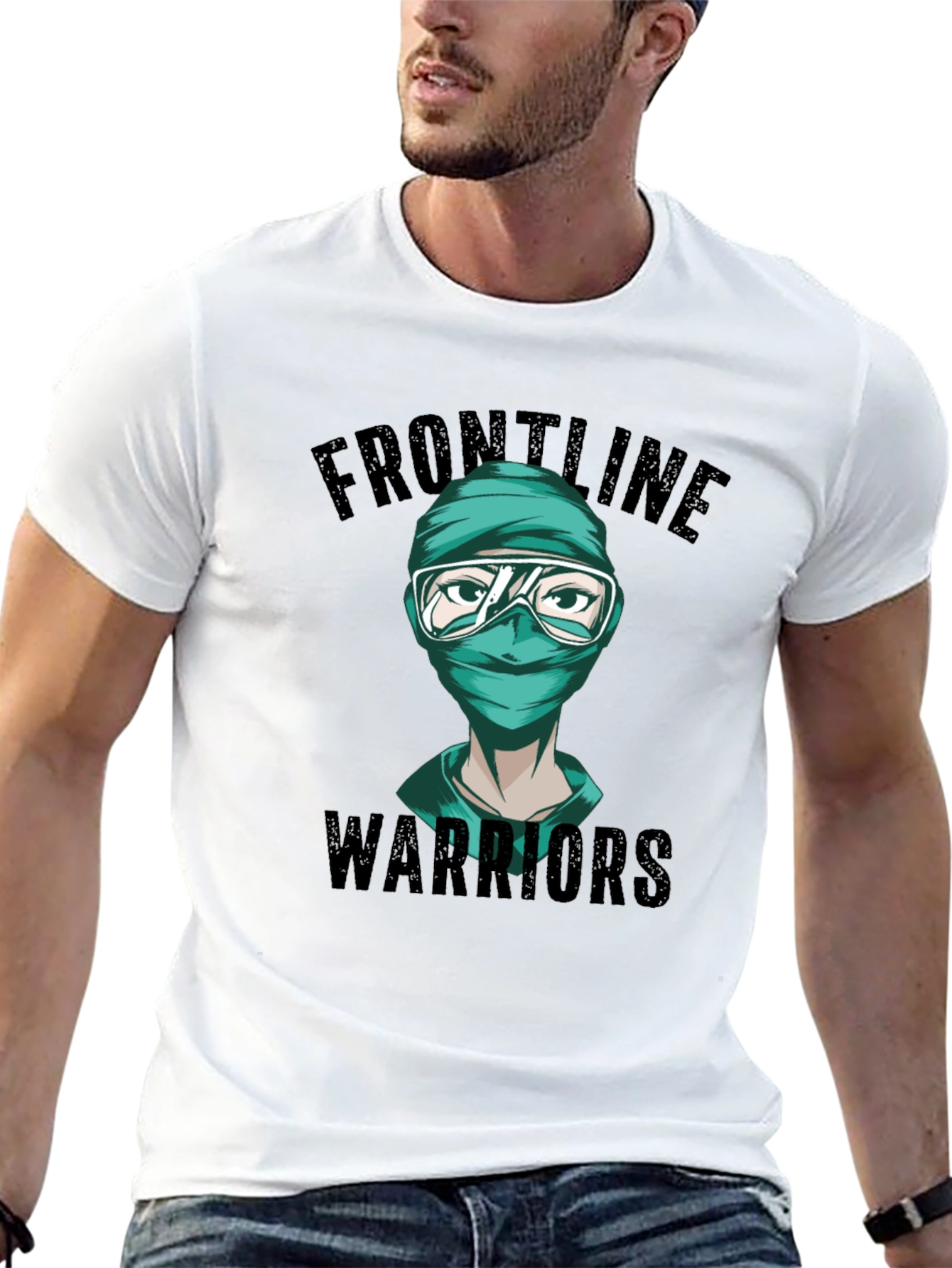 Frontline Warriors Graphic Tee - Unisex Cotton Blend