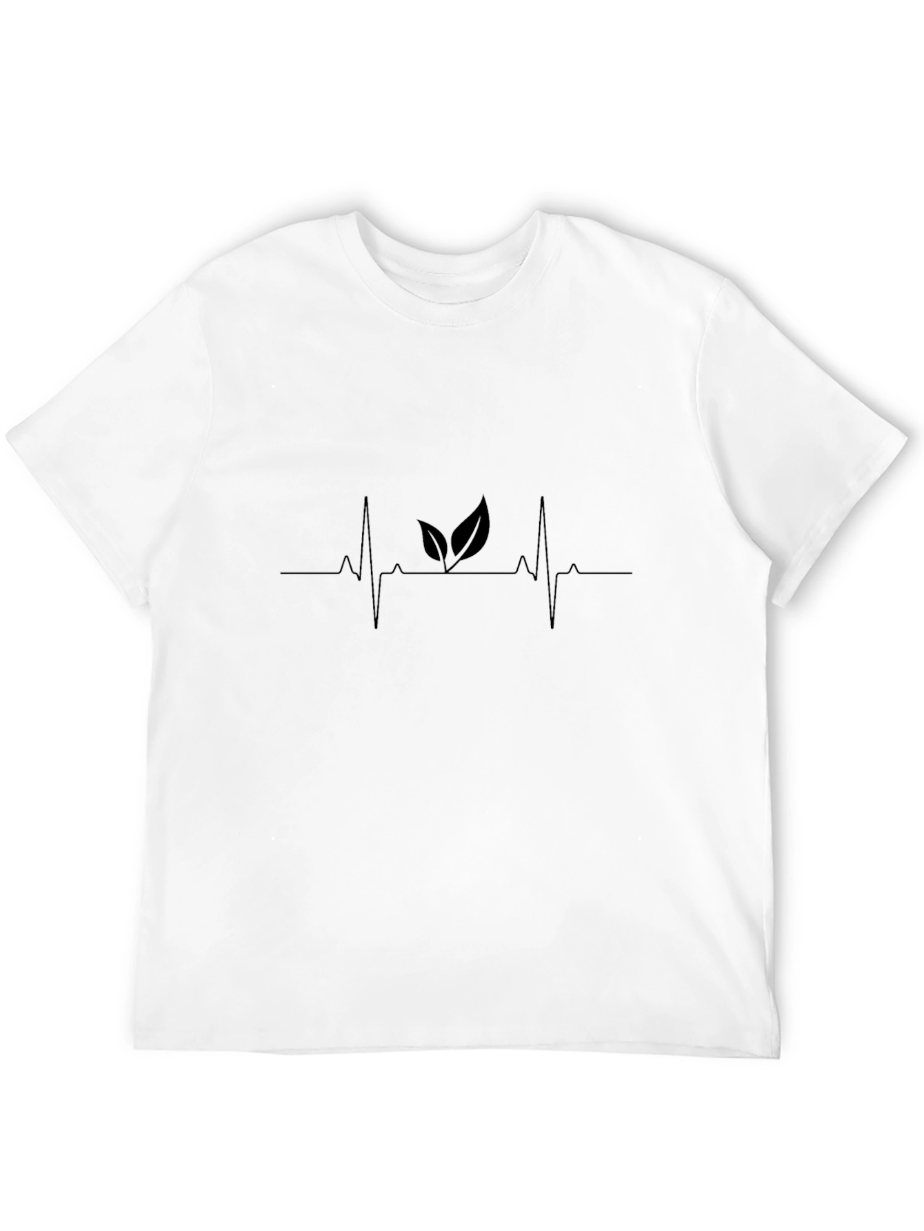 Nature Lovers Heartbeat Black T-Shirt
